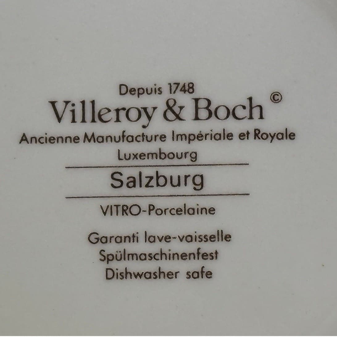Villeroy & Boch Retired Vintage 1986-89 'Salzburg' Cream Soup Cup(s)-Excellent - Thumbnail 5