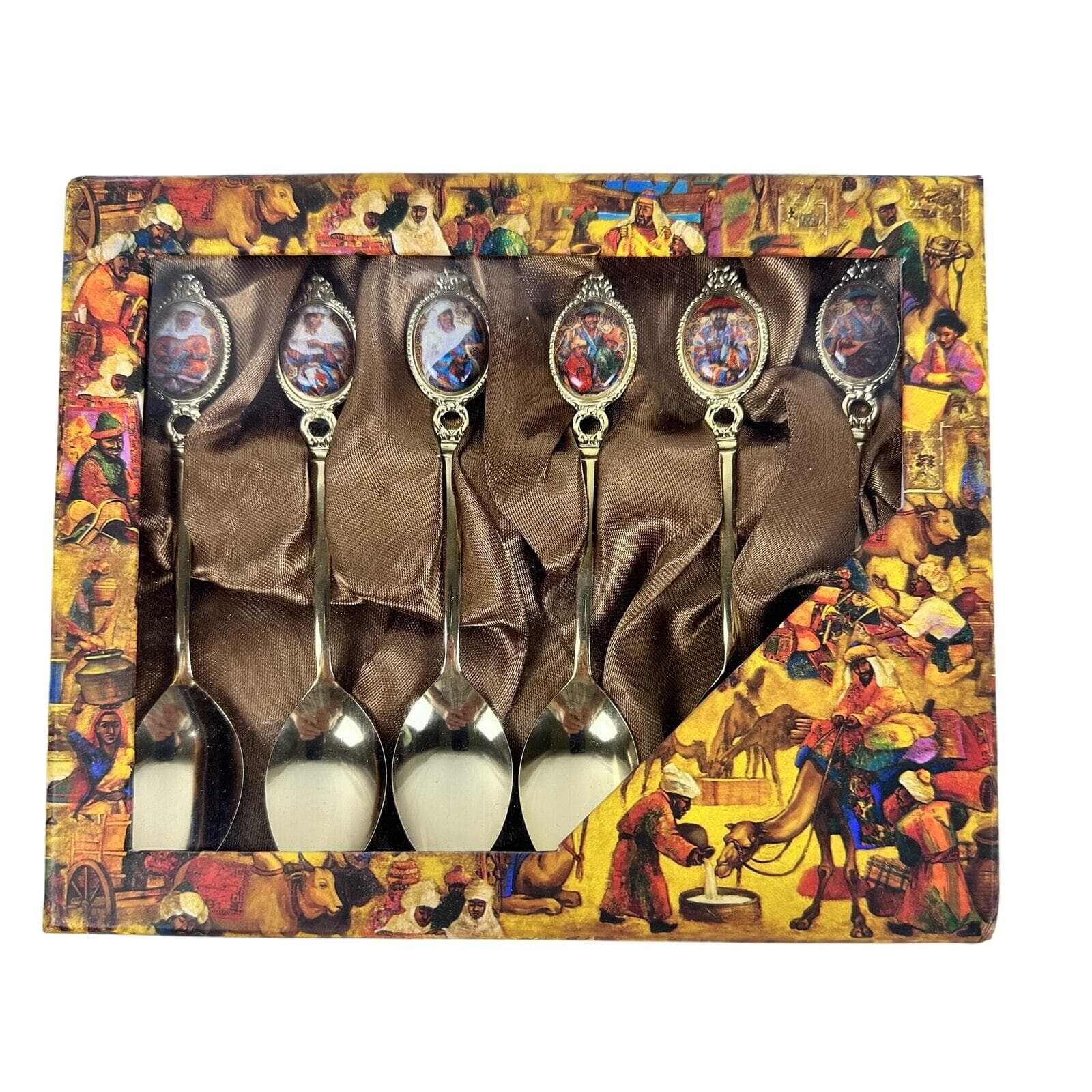 Empire Limited Edition Teaspoons Fine Bone China Stainless Steel 6 Spoons NIB