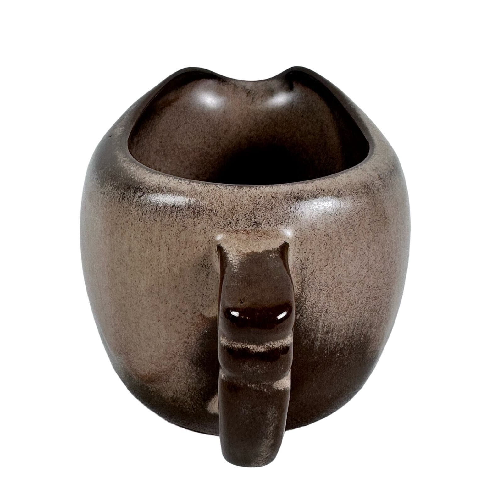 Frankoma 5A Plainsman Brown Satin Creamer VG Condition USA. - Thumbnail 2