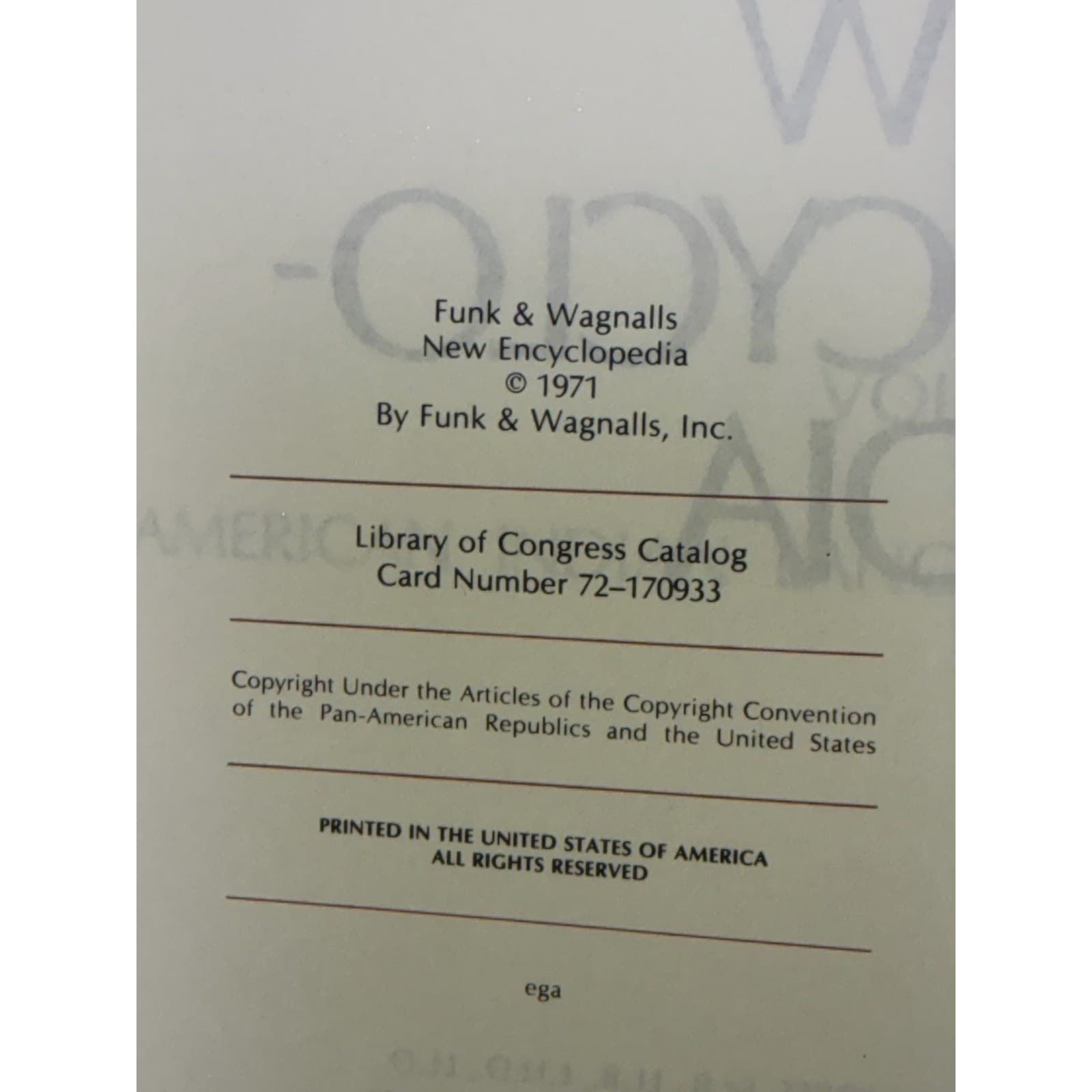 Funk & Wagnalls New Encyclopedia 1972 Edition 27 Volumes - Thumbnail 6