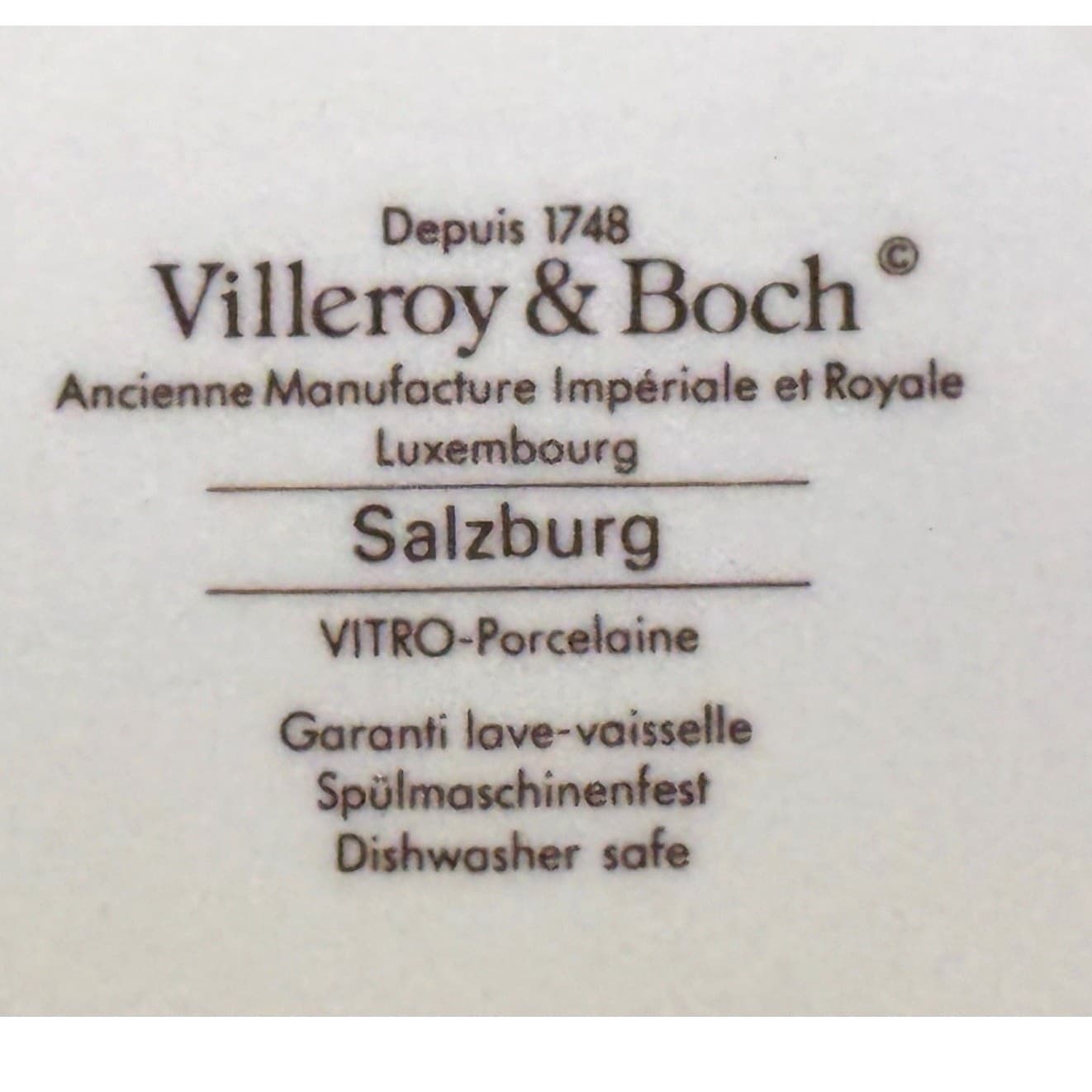 Villeroy & Boch Retired Vintage 1986-89 'Salzburg' Flat Coffee Cup(s)-Excellent - Thumbnail 8