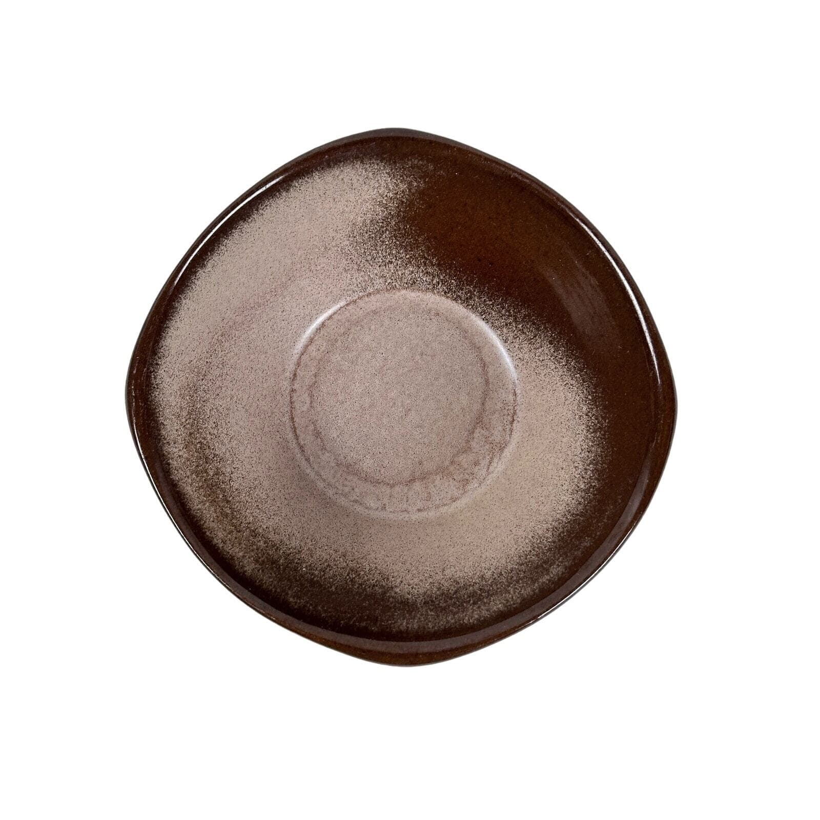 Frankoma 5XS Plainsman Brown Satin Berry Bowls very good condition USA - Thumbnail 2
