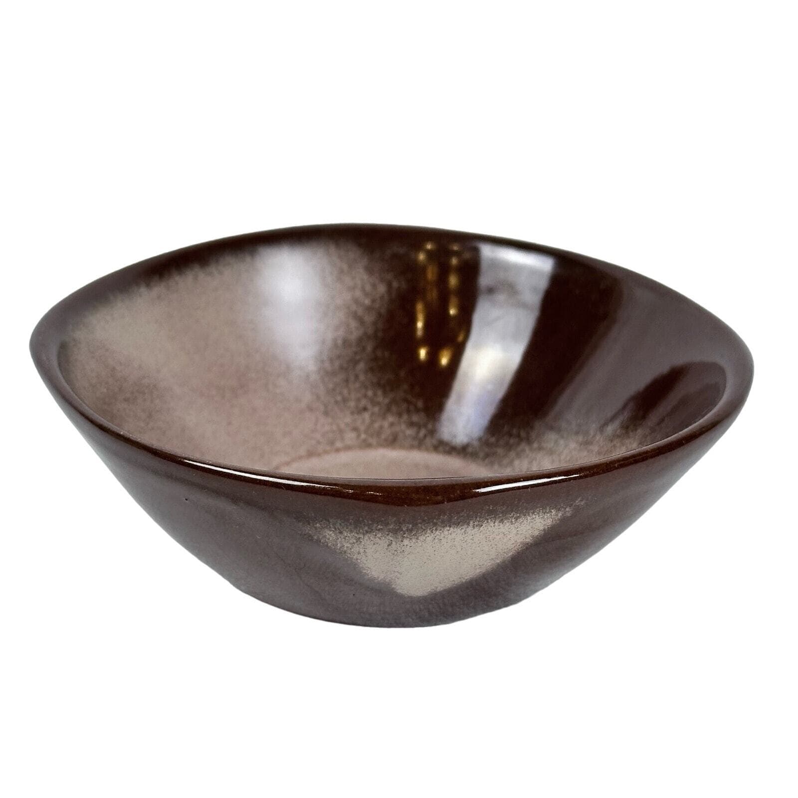 Frankoma 5XS Plainsman Brown Satin Berry Bowls very good condition USA