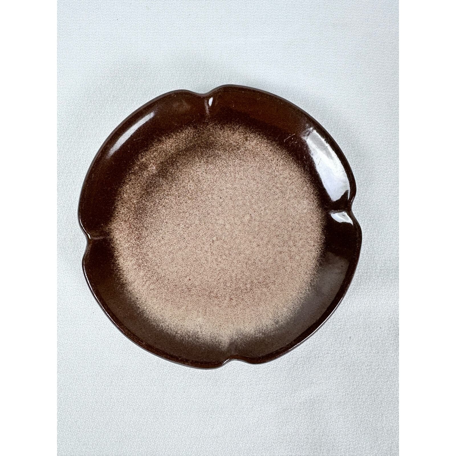 Frankoma 5E Plainsman Brown Satin Salad Desert Plate 5-7/8” VG