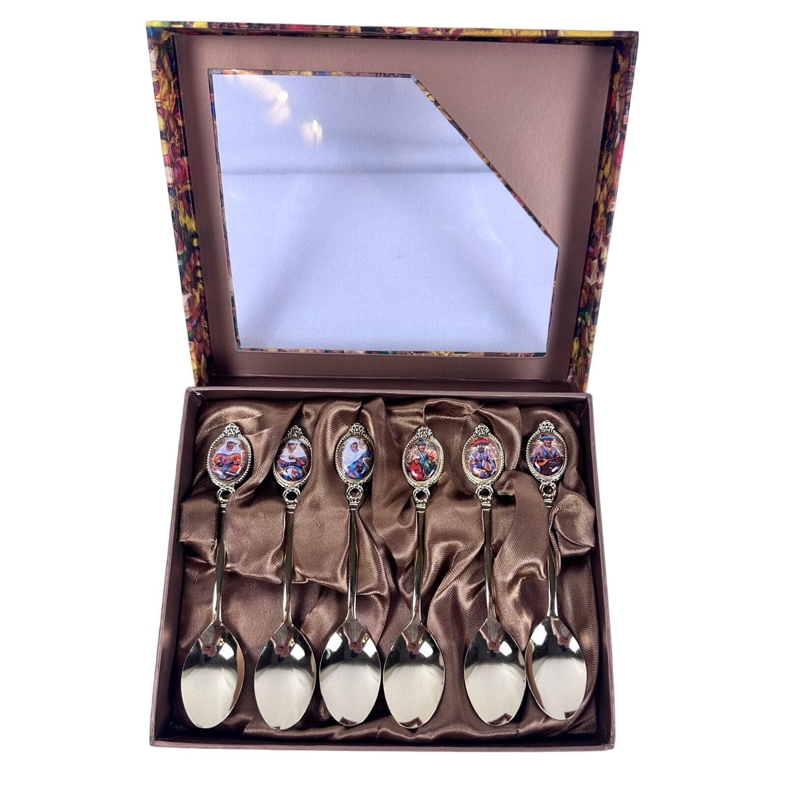 Empire Limited Edition Teaspoons Fine Bone China Stainless Steel 6 Spoons NIB - Thumbnail 2