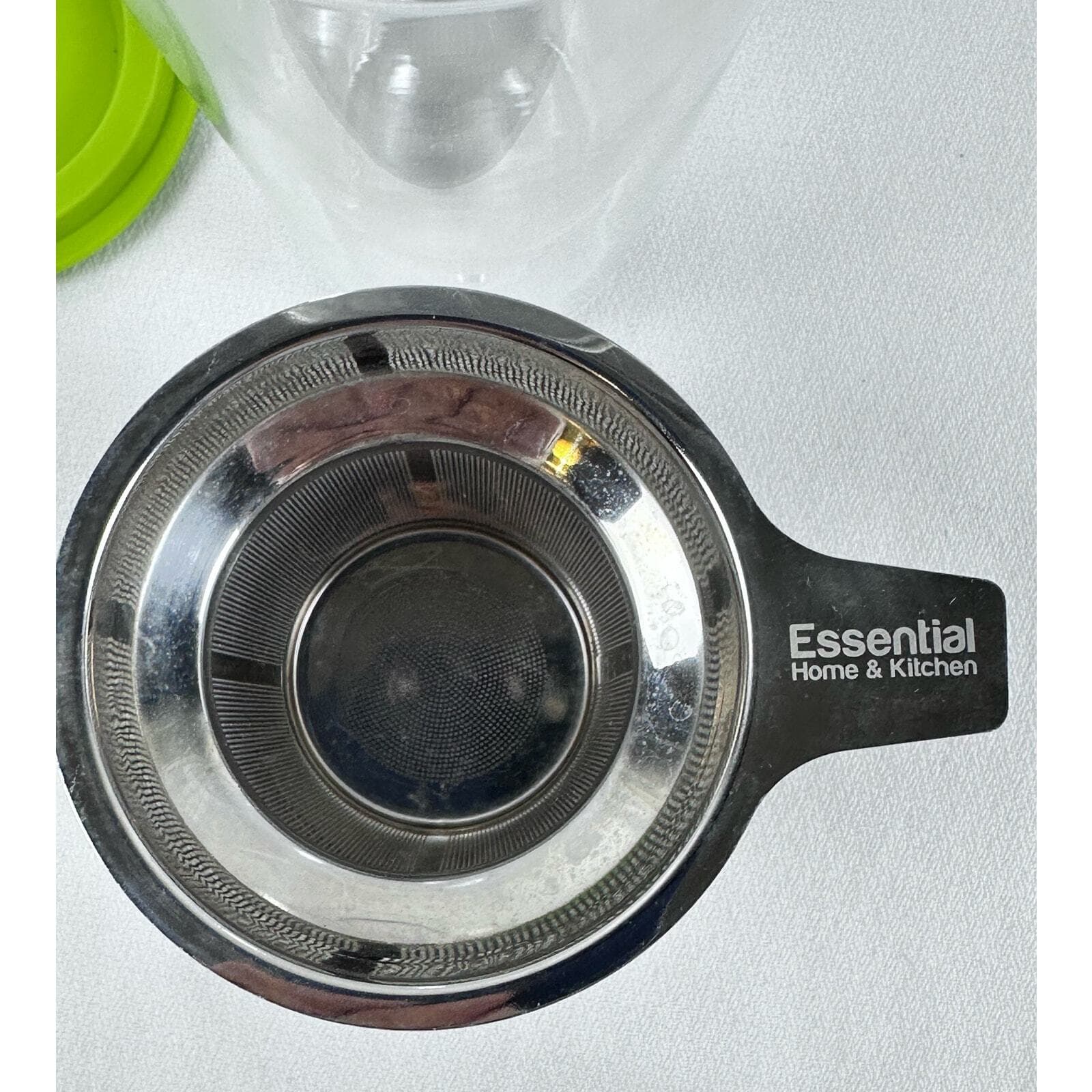 Essential Home & Kitchen Insulated Double Glass Tea Mug with Infuser & Lid VG - Thumbnail 8
