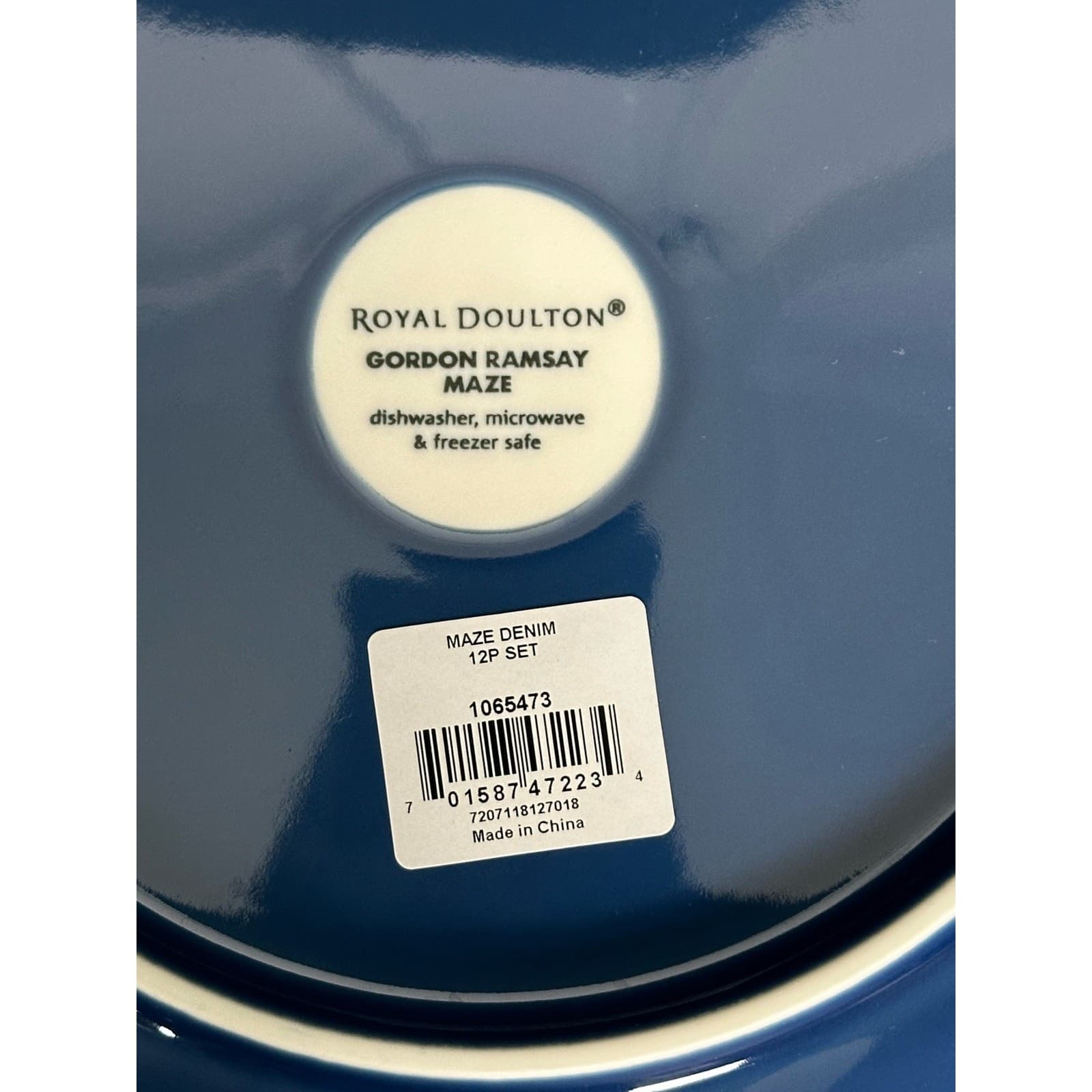 Royal Doulton Gordon Ramsay Maze Denim Blue 3-Piece Place Setting - Thumbnail 7