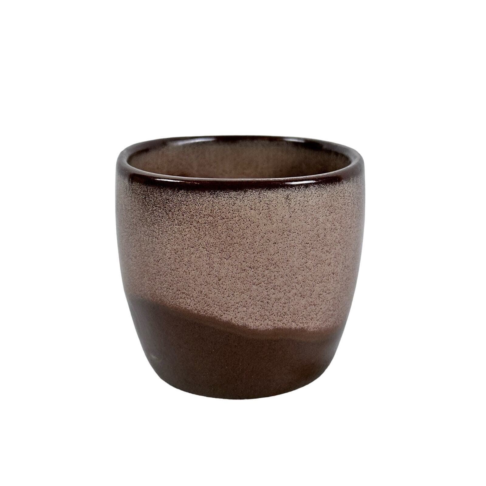 Frankoma 5C Plainsman Brown Satin Coffee Cup Mug VG - Thumbnail 4