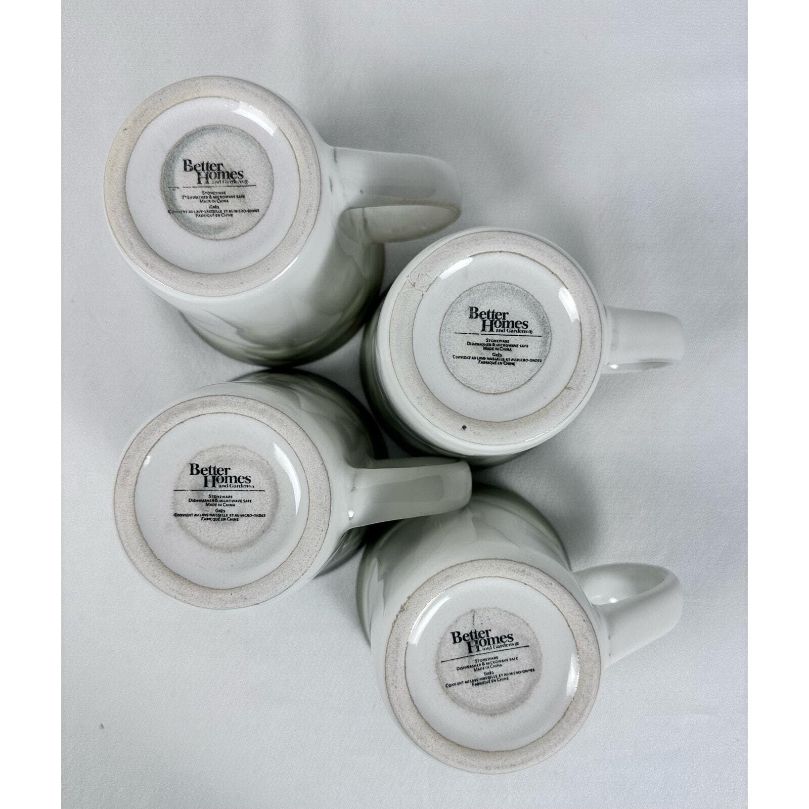 Better Homes & Gardens Simply Fluted Dillweed 4-3/8” Mugs Set of 2 VG - Thumbnail 5