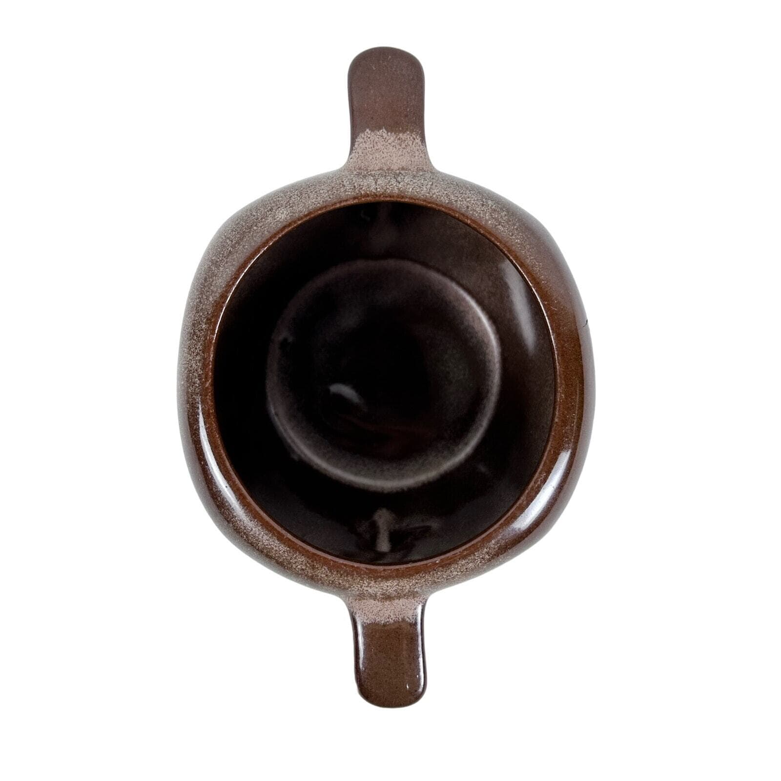Frankoma 5B Plainaman Brown Satin Sugar Bowl very good condition no lid - Thumbnail 6