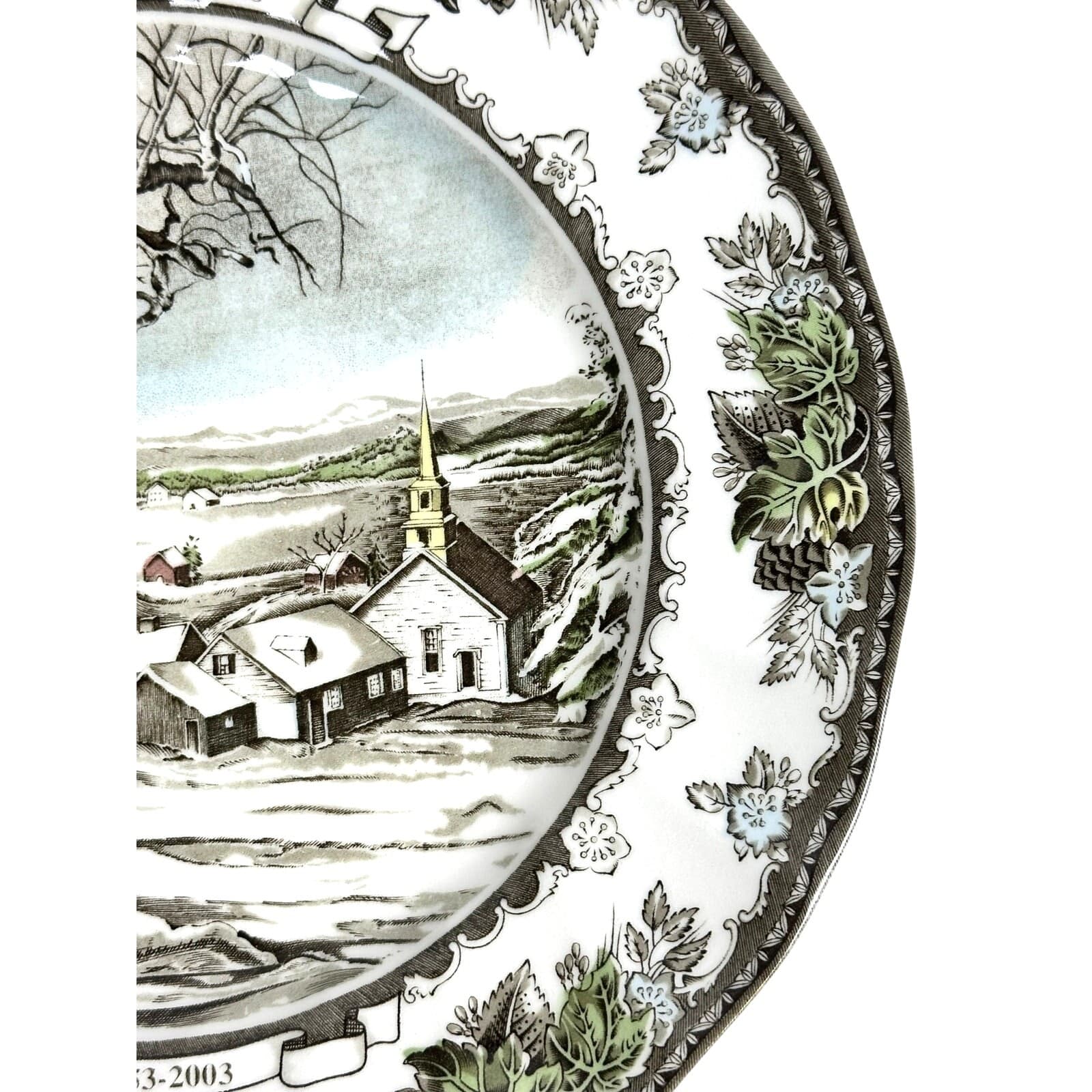 Johnson Bros Friendly Village England Vintage 50th Anniversary Limited Ed. Plate - Thumbnail 5