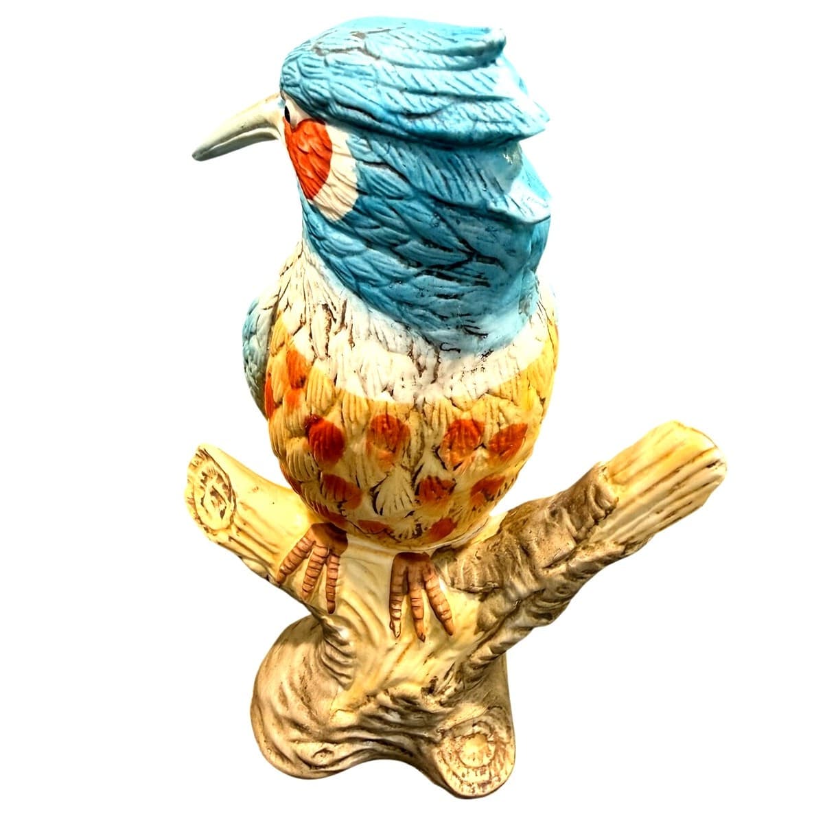 Vintage Royal Meridian Noritake 6" Kingfisher Bird Figurine Bisque Porcelain - Thumbnail 7