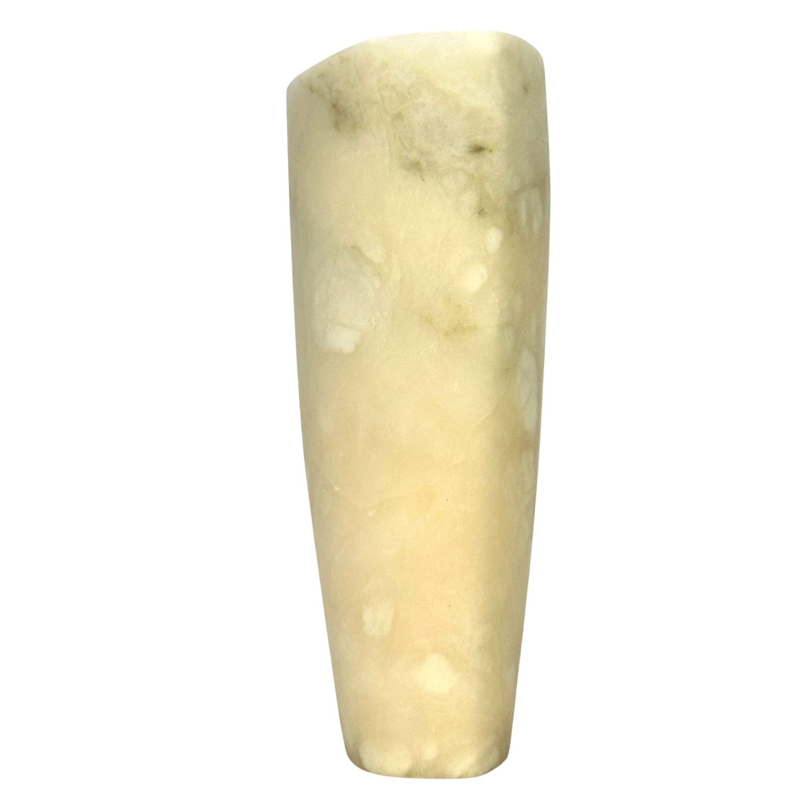Otradnenskaya Mid Century Russian Alabaster 6 5/8" Vase Art Display with Tag - Thumbnail 3