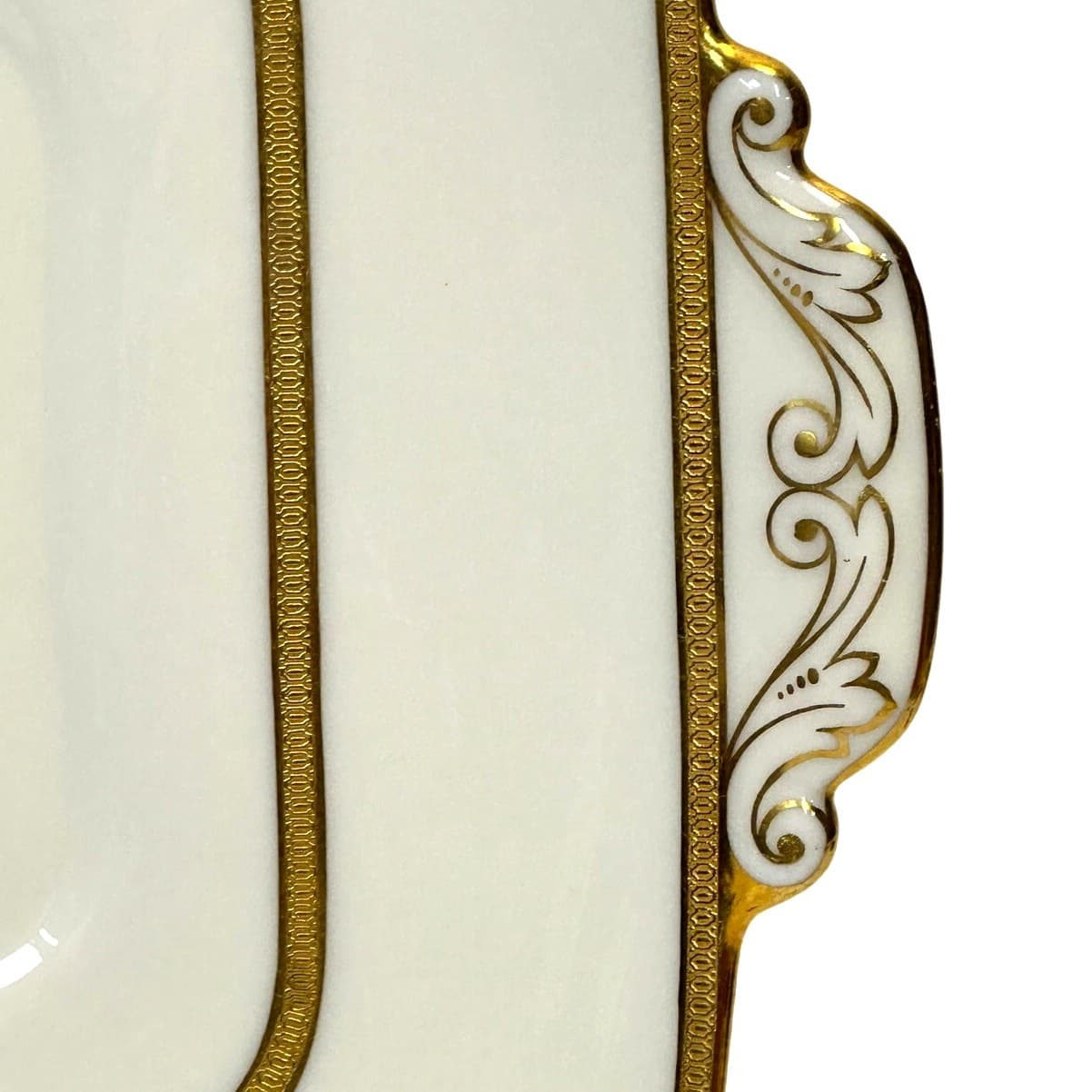 Antique Lenox for J. McD & S. Co 1906-1930 Square 8.75" Handled Serving Plate - Thumbnail 2