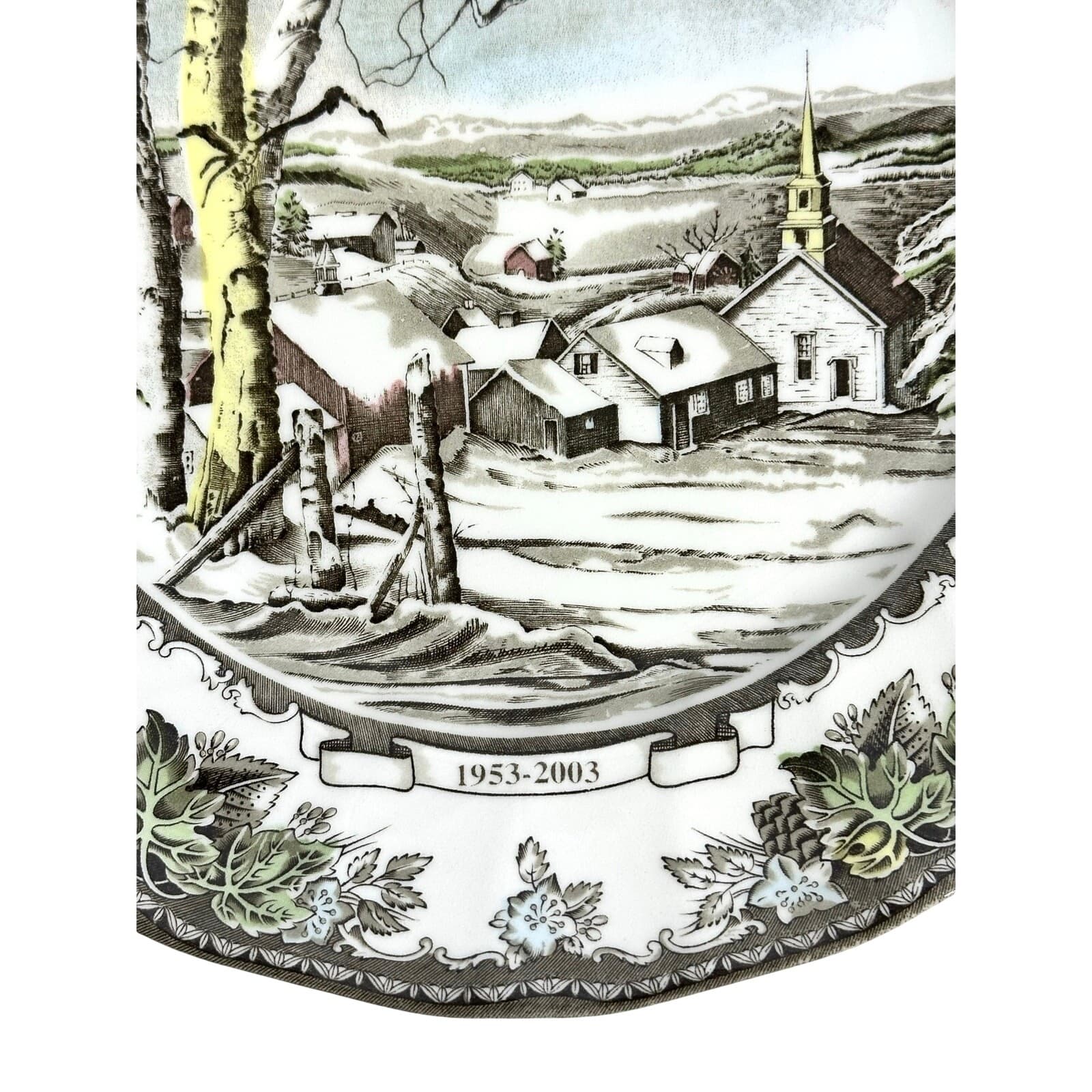 Johnson Bros Friendly Village England Vintage 50th Anniversary Limited Ed. Plate - Thumbnail 6