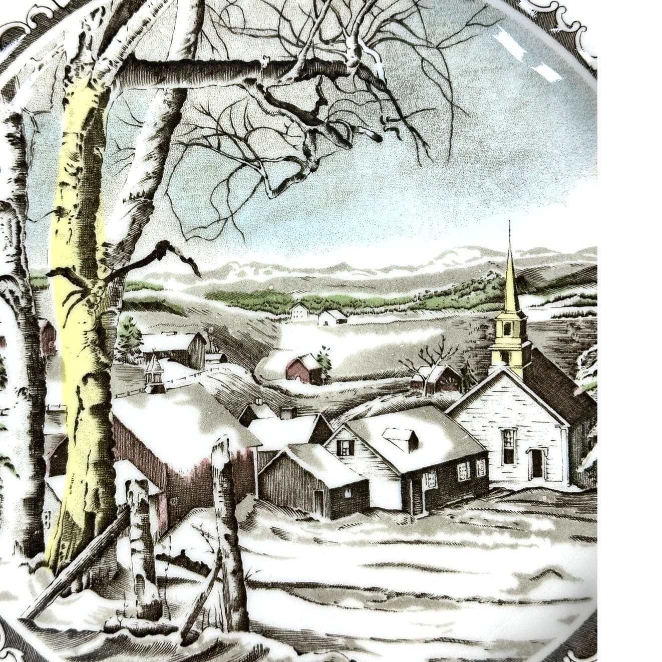 Johnson Bros Friendly Village England Vintage 50th Anniversary Limited Ed. Plate - Thumbnail 2