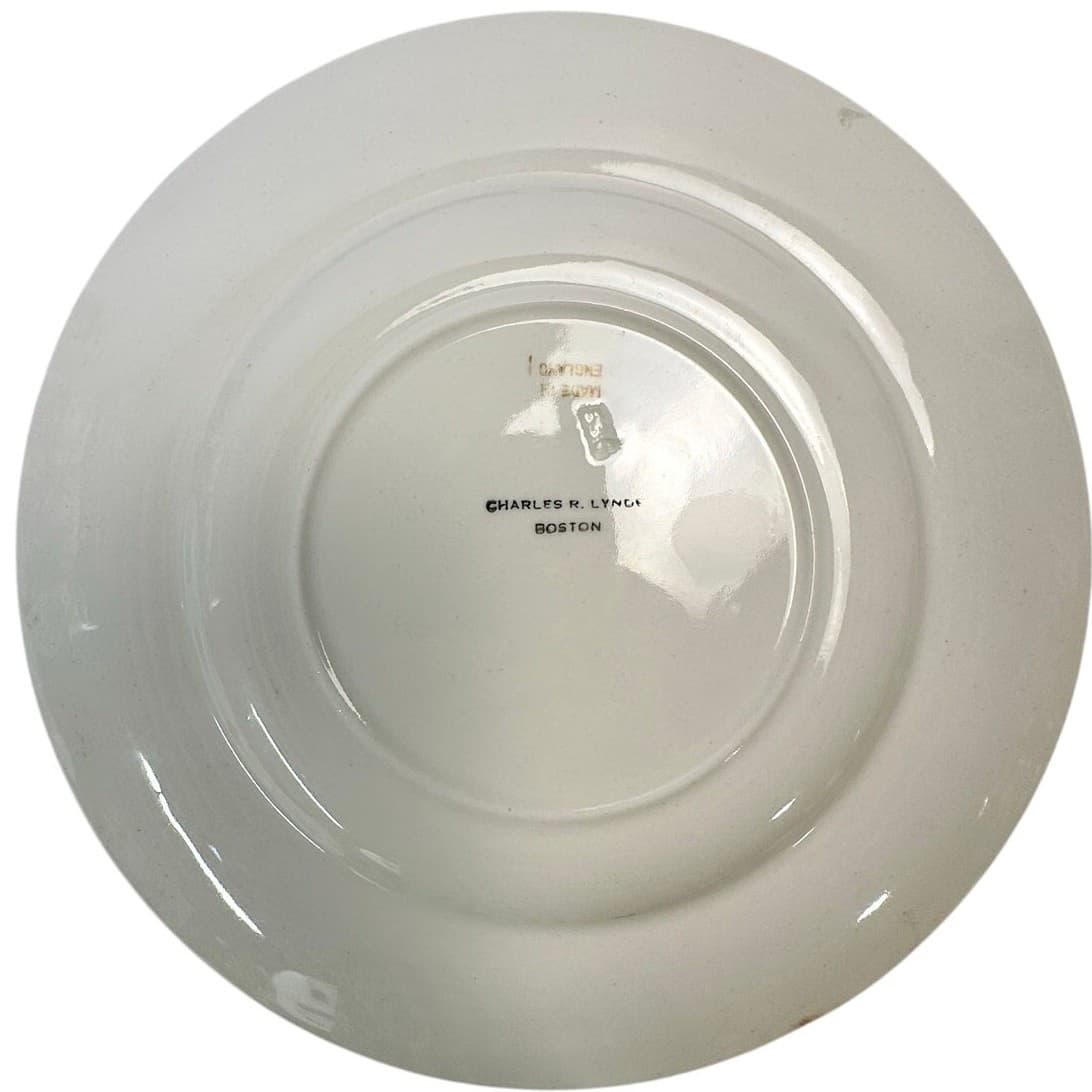 Charles R Lynde Boston Antique Gold Band 9" Luncheon/Dinner Plates-Set of 4 - Thumbnail 5