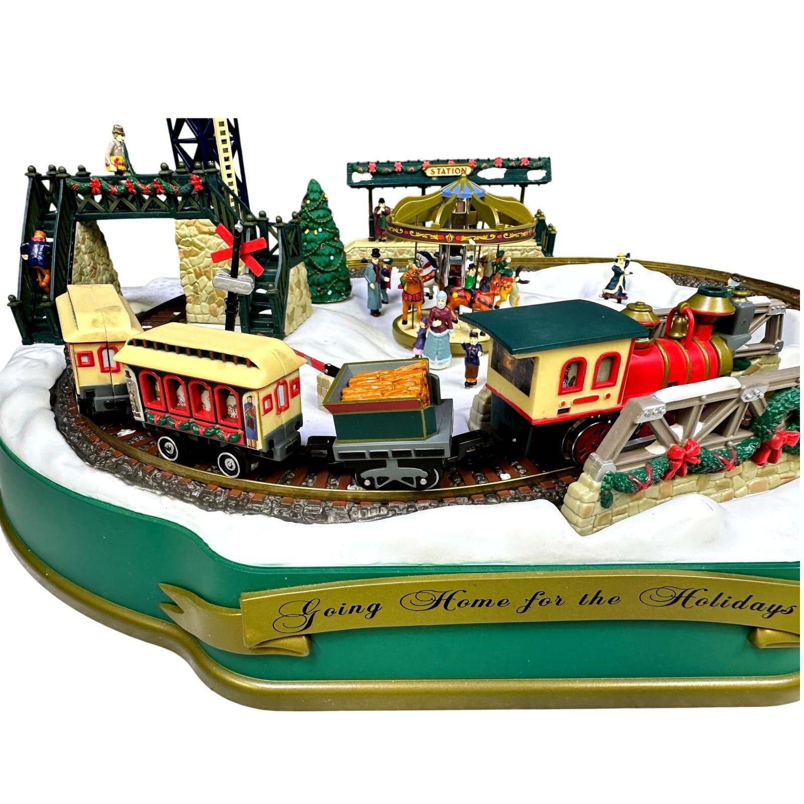 Mr. Christmas 'Going Home for The Holidays' Vintage 1998 Animated Train 50 Songs - Thumbnail 4