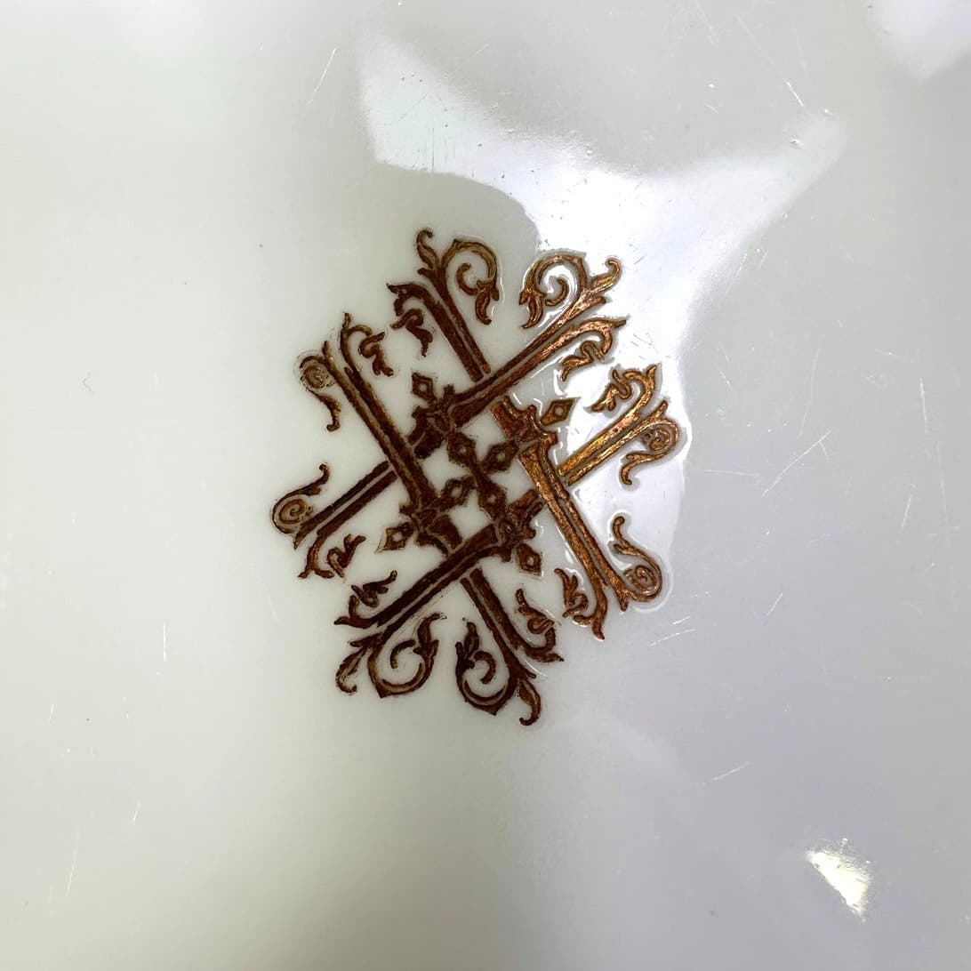 'Escalier de Cristal' Paris Antique Late 1800's Gilded Plates-Set of 2-Read - Thumbnail 2