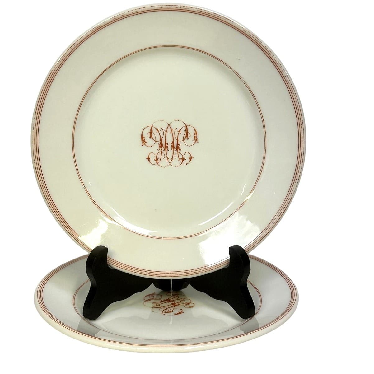 Antique C H Pillivuyt & Co Paris Mid-Late 1800's Plates & Serving Bowl-14 Pieces - Thumbnail 6