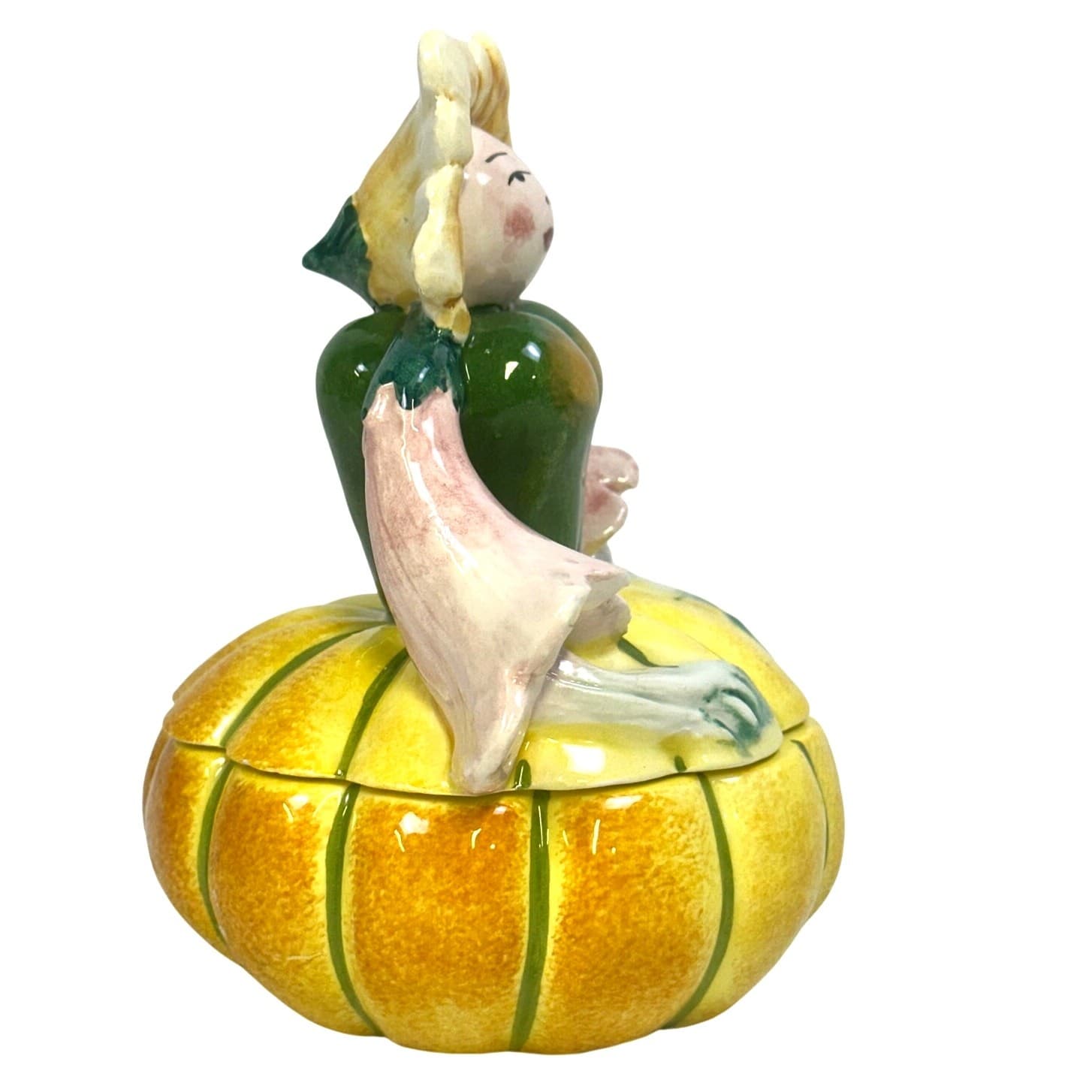 Horchow Vintage 60's-70's Anthropomorphic Neiman Marcus Squash Lady-Italy - Thumbnail 4