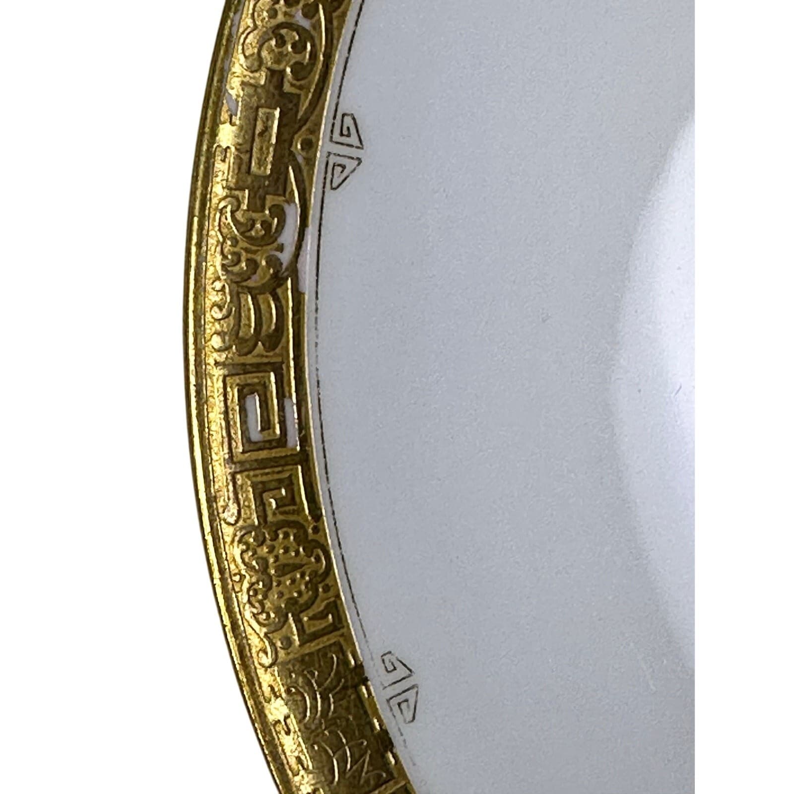 'Escalier de Cristal' Paris Antique Late 1800's Gilded Plates-Set of 2-Read - Thumbnail 9