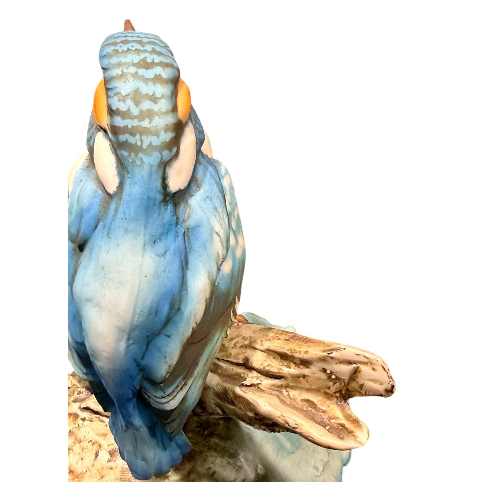 House of Goebel Italy Vintage Kingfisher Bird Figurine Hand Painted Porcelain - Thumbnail 9