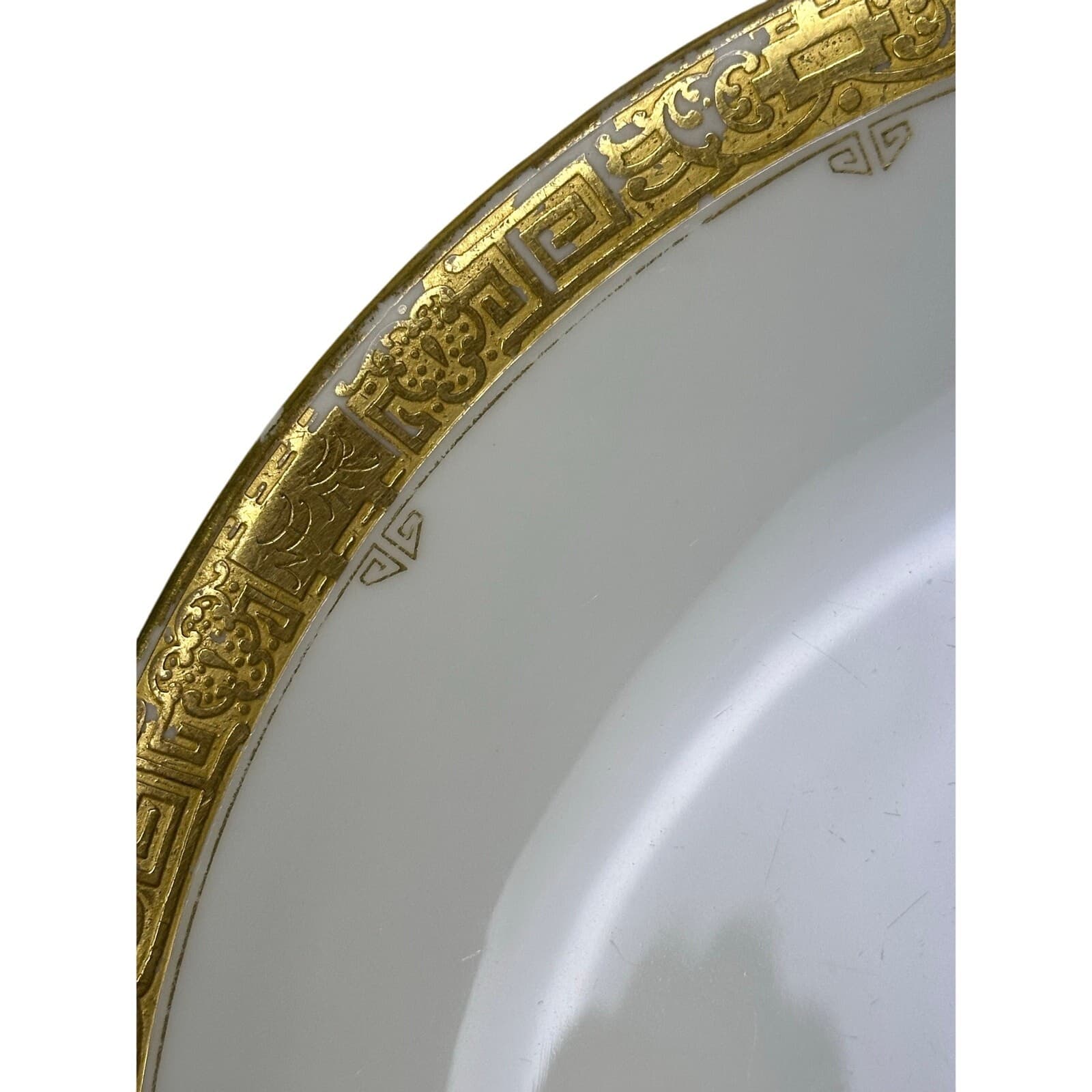 'Escalier de Cristal' Paris Antique Late 1800's Gilded Plates-Set of 2-Read - Thumbnail 6