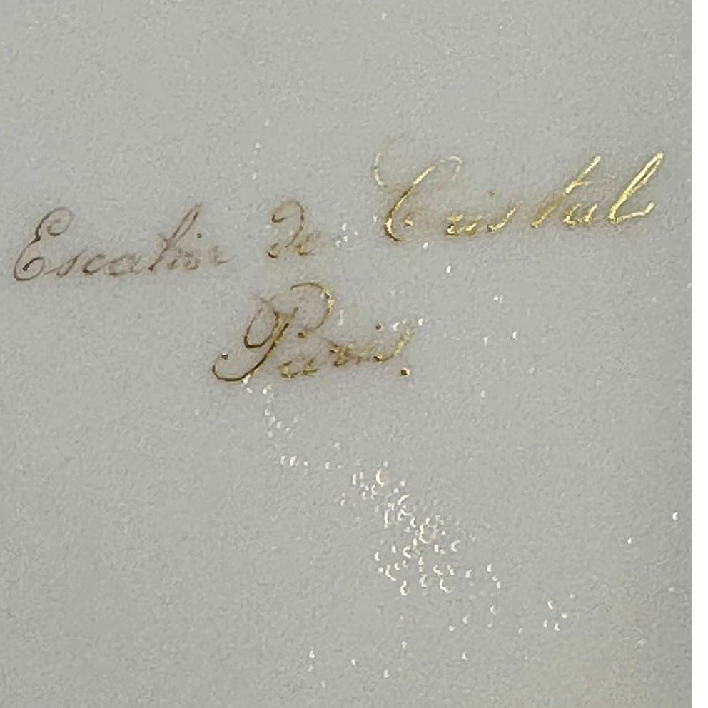 'Escalier de Cristal' Paris Antique Late 1800's Gilded Plates-Set of 3-Exquisite - Thumbnail 11