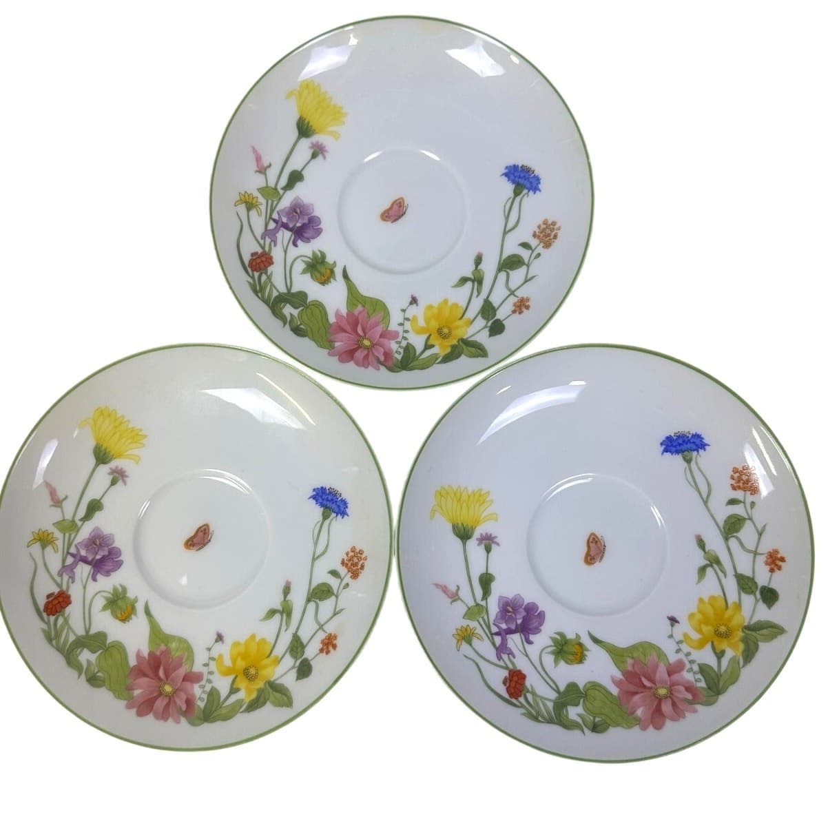 Denby-Langley Retired 1976-1981 'Wonderland' Cup and Saucer-Portugal-Set of 3 - Thumbnail 6