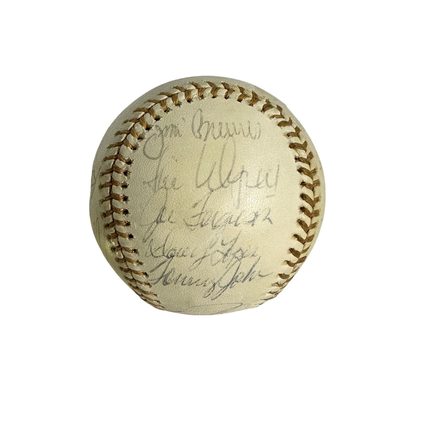 1970s Los Angeles Dodgers Signed Baseball - Thumbnail 8