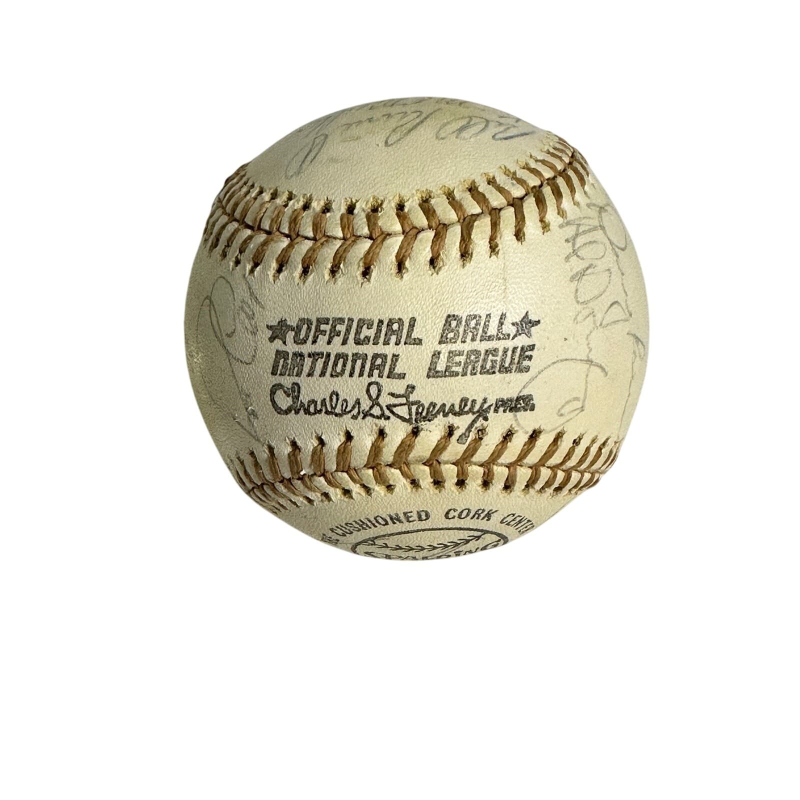 1970s Los Angeles Dodgers Signed Baseball - Thumbnail 2