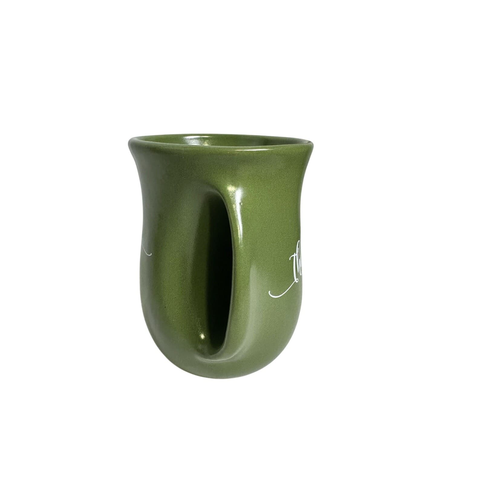 Lighthouse Christian Products “Thankful” Ephesians 1:16 Green Mug - Thumbnail 3