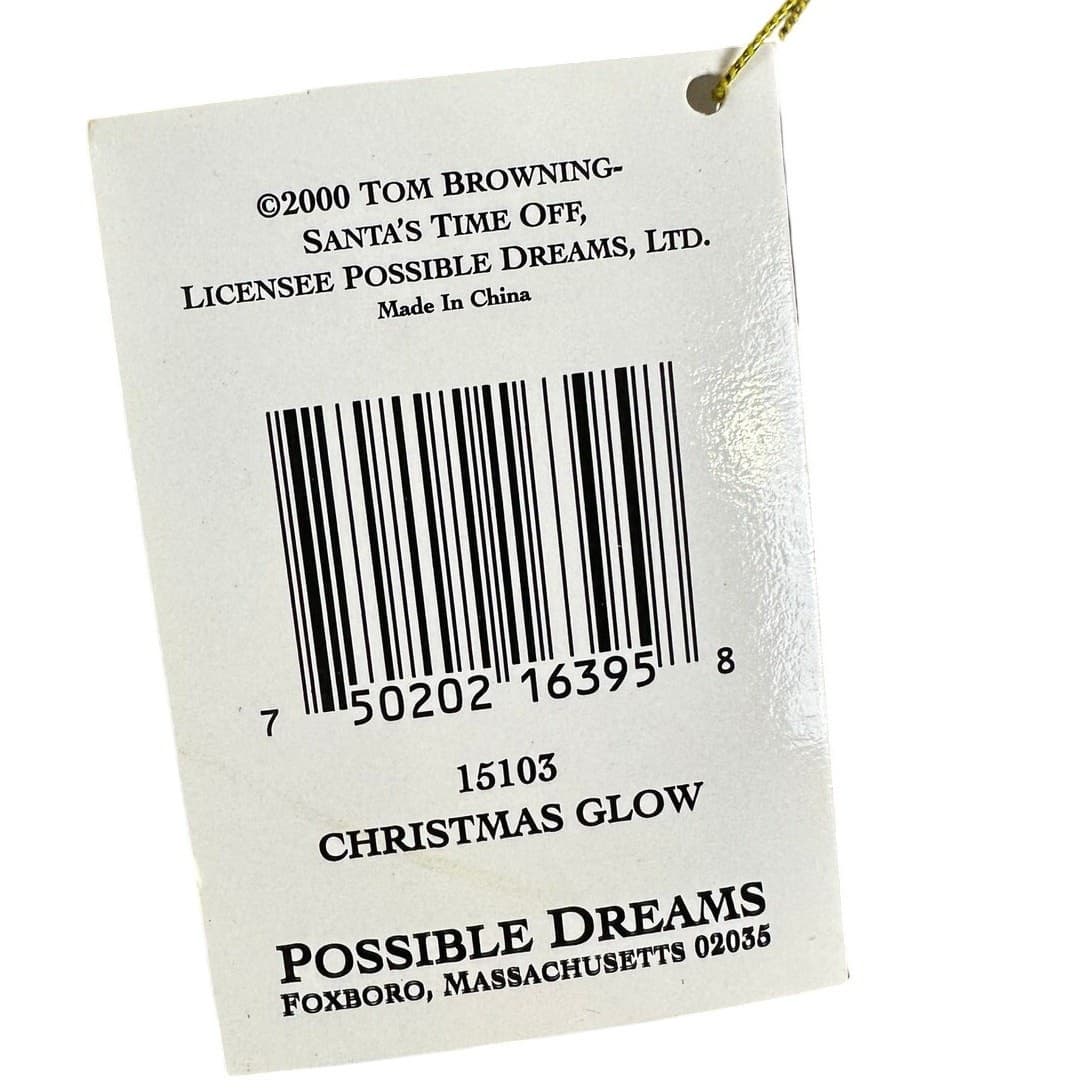 Clothtique Possible Dreams 2000 “Christmas Glow” 15103 Santa Figure-Excellent - Thumbnail 3
