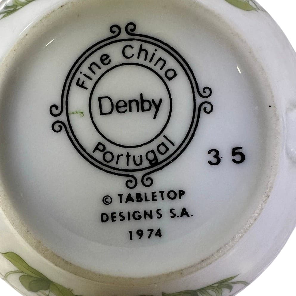 Denby-Langley Retired 1976-1981 'Wonderland' Cup and Saucer-Portugal-Set of 3 - Thumbnail 9