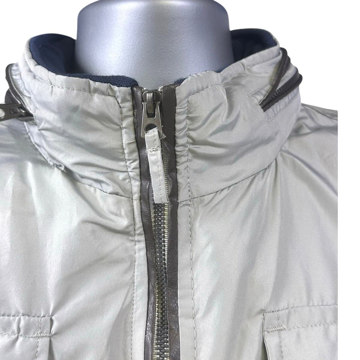 U S Polo Association Insulated Winter Jacket Men's Size Large Gray Navy - Thumbnail 4