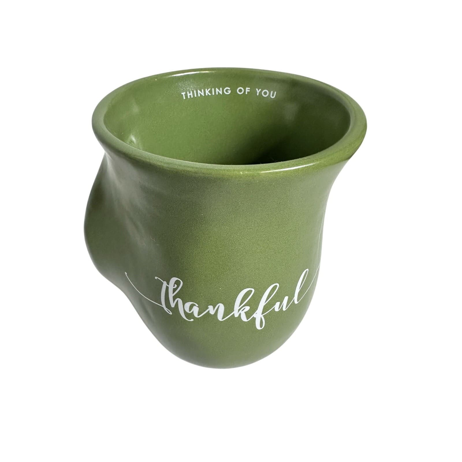 Lighthouse Christian Products “Thankful” Ephesians 1:16 Green Mug - Thumbnail 2