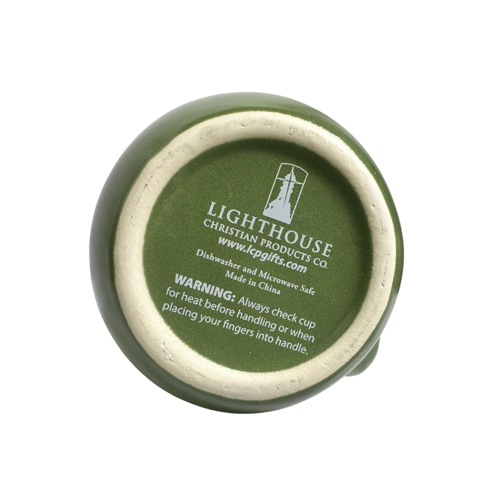 Lighthouse Christian Products “Thankful” Ephesians 1:16 Green Mug - Thumbnail 8