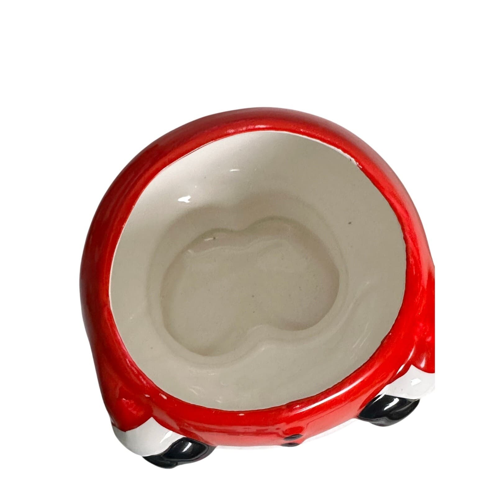 Super Cute Ceramic Santa Cookie Jar in Original Box - Thumbnail 6