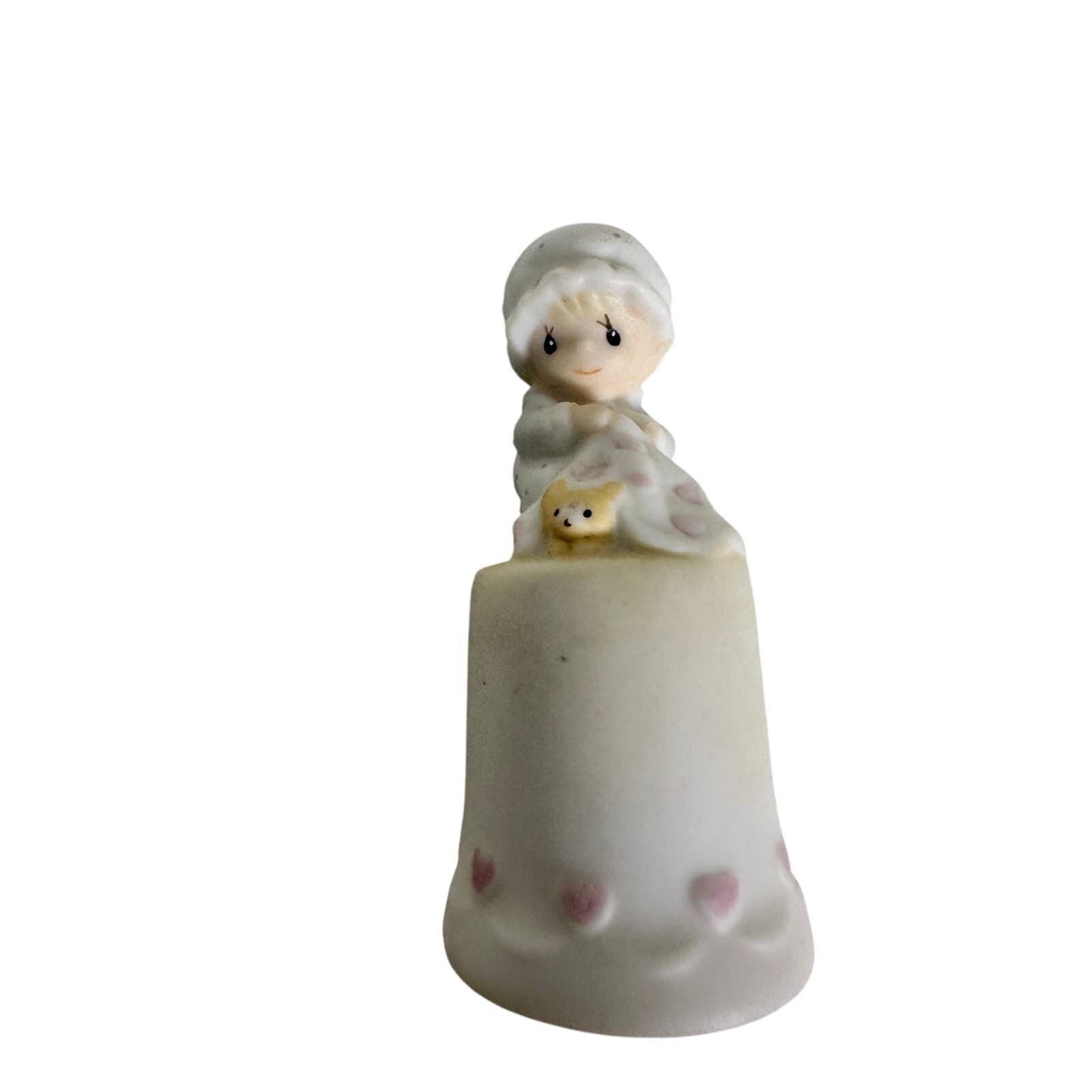 Precious Moments Lot Two 1984 Thimbles & 1990 Christmas Tree Trinket Box - Thumbnail 3