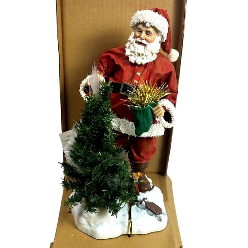 Clothtique Possible Dreams 2000 “Christmas Glow” 15103 Santa Figure-Excellent - Thumbnail 2