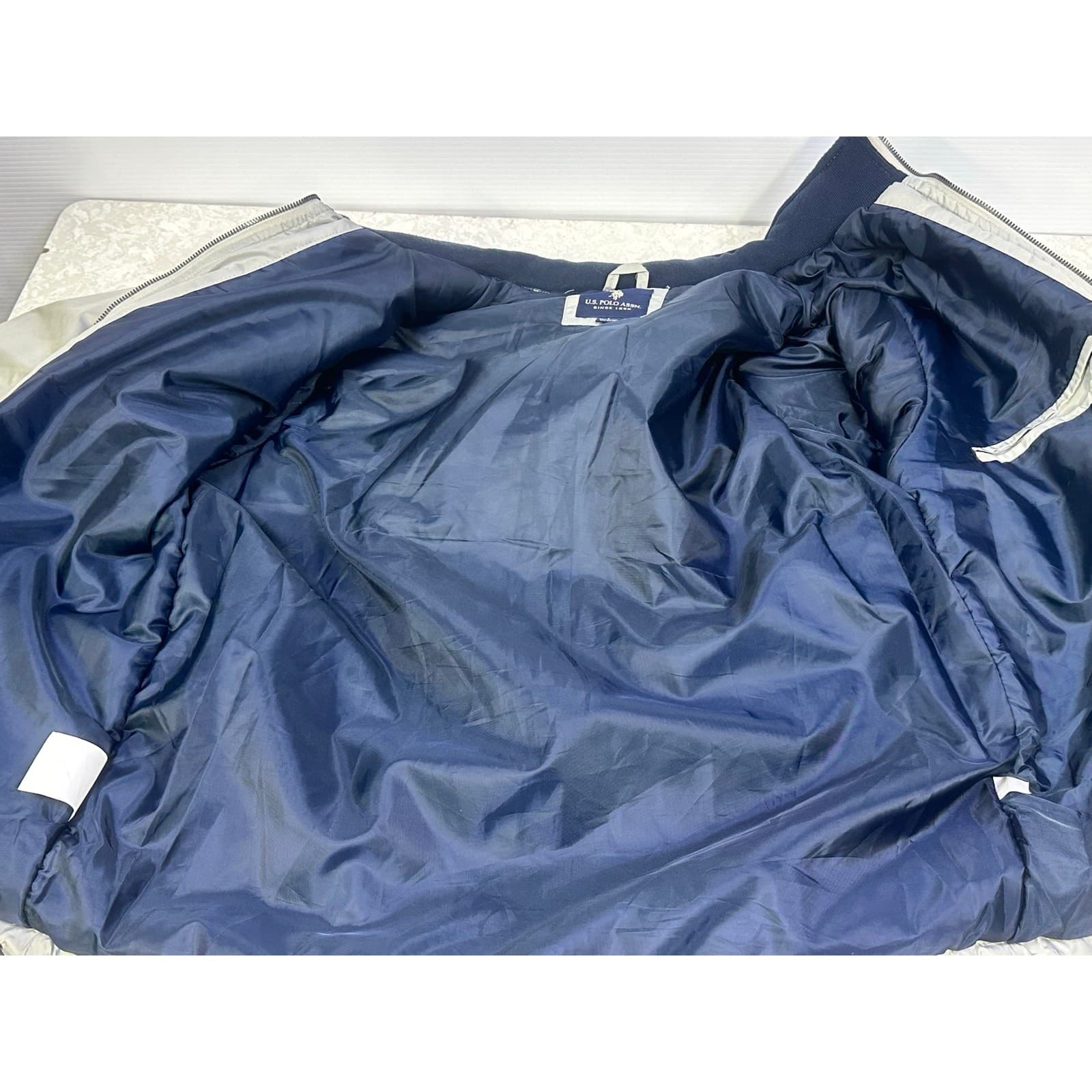 U S Polo Association Insulated Winter Jacket Men's Size Large Gray Navy - Thumbnail 10