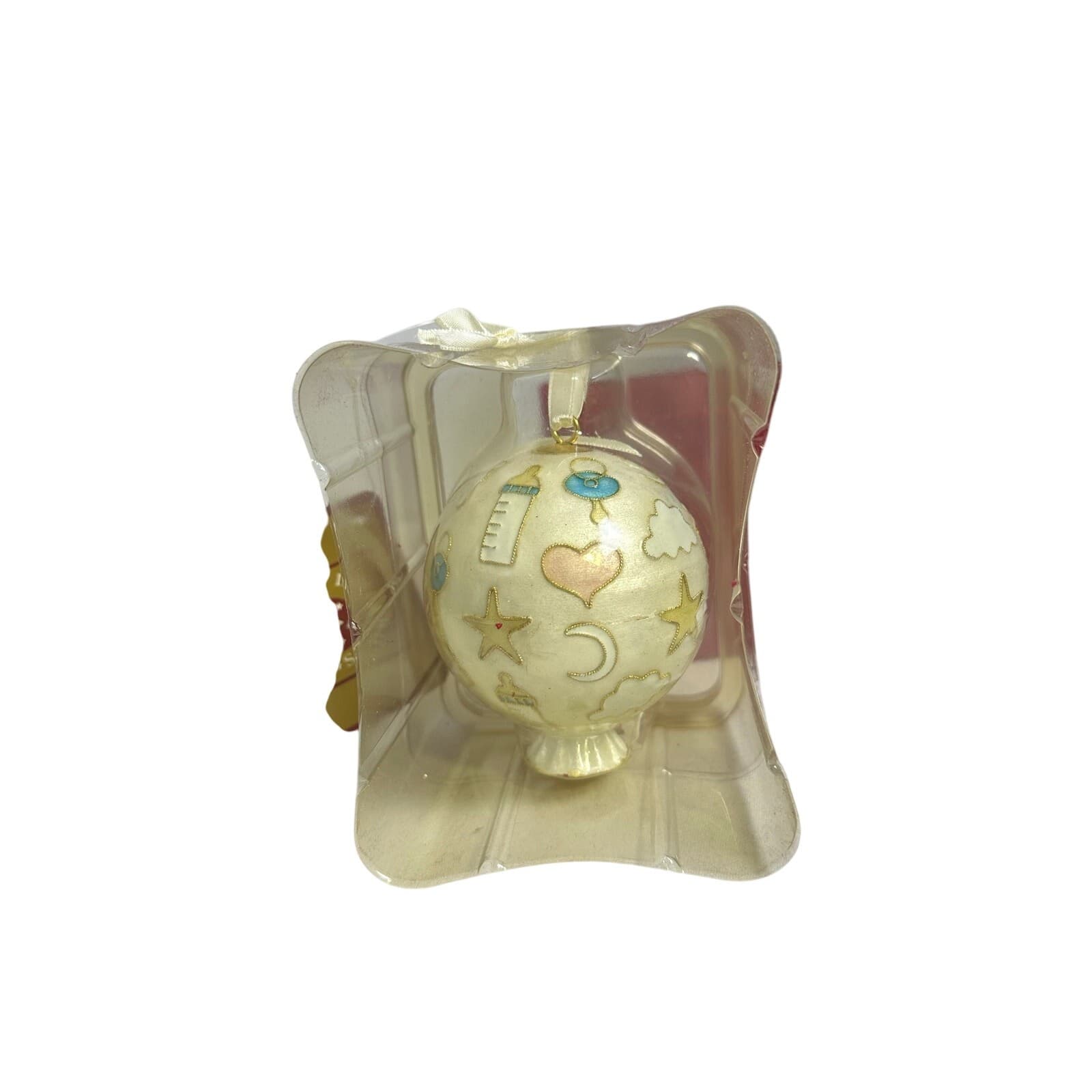 2007 Dillards Expectant Grandma Cloisonné Ornament in Red Velvet Box with Tag - Thumbnail 4