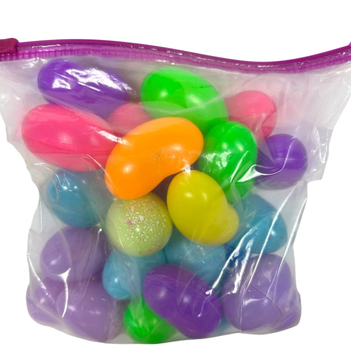 24 Hand Painted Plastic Easter Eggs & 31 Plastic Eggs and Jellybeans Plus Chick! - Thumbnail 7