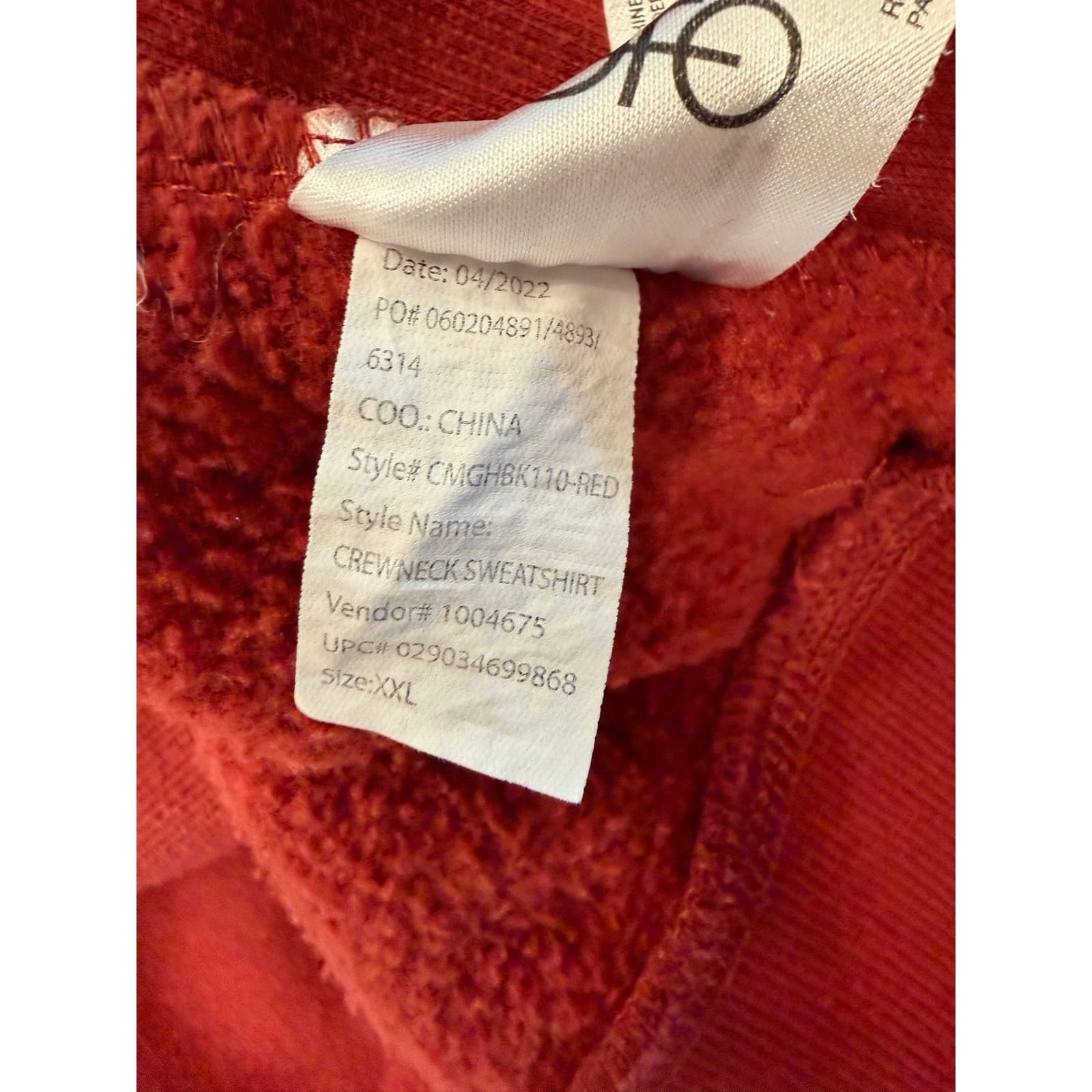 G.H. Bass & Co. Men's Fleece-Lined Crewneck Sweatshirt – Red - Thumbnail 9