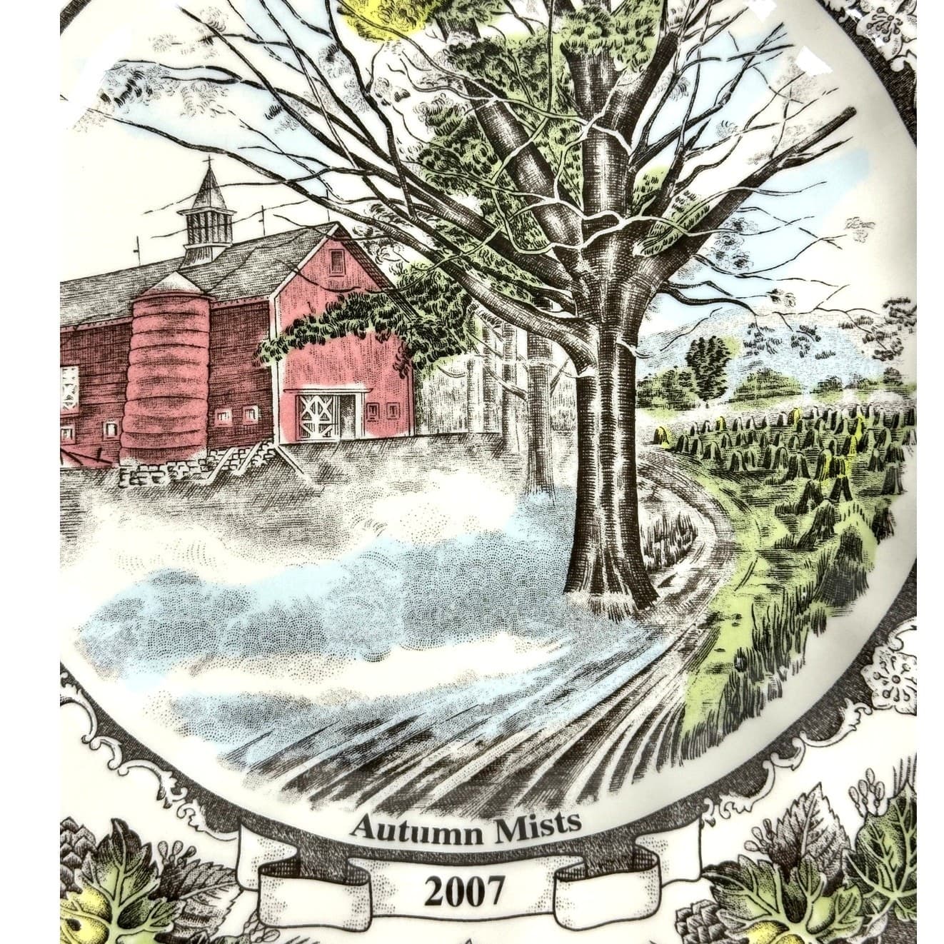 Johnson Bros Friendly Village England Autumn Mists 2007 Collector Dinner Plate - Thumbnail 6
