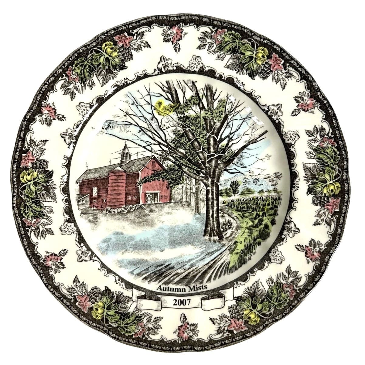 Johnson Bros Friendly Village England Autumn Mists 2007 Collector Dinner Plate