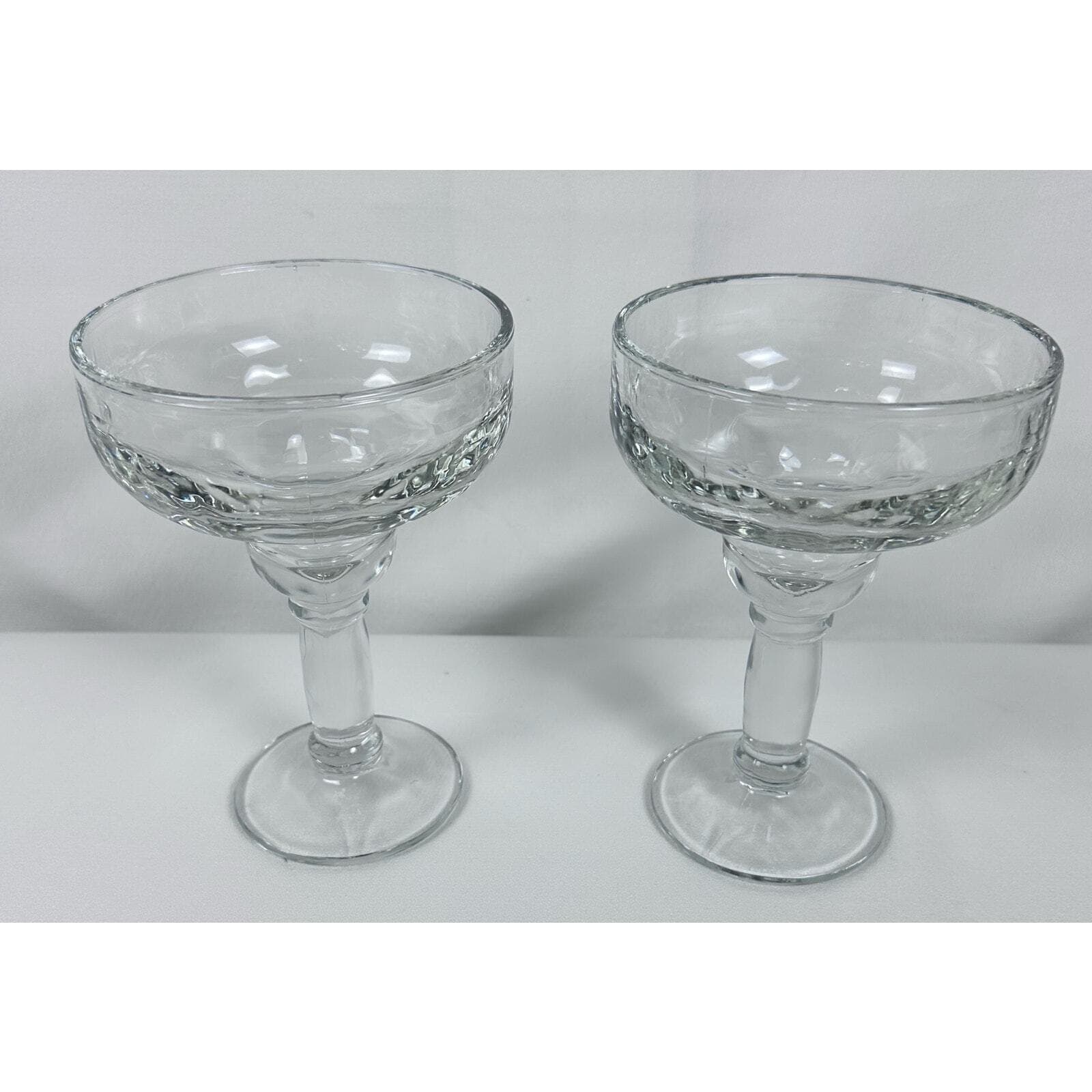 YUCCATAN Margarita Glasses Heavy13.5 oz Clear w Design Set of 2 EX - Thumbnail 2