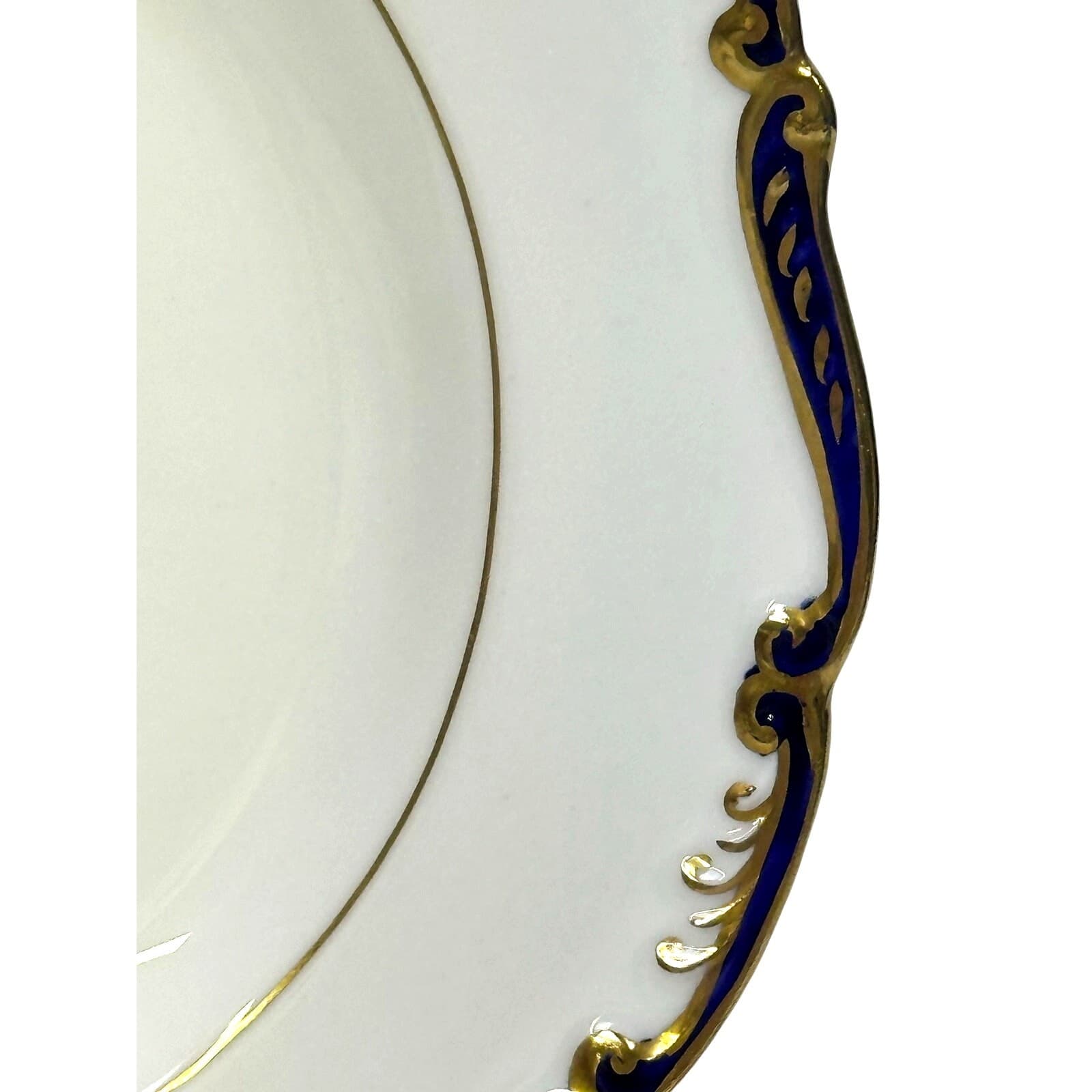 Coalport England 'Admiral Cobalt Blue' 7.75" Luxury Salad Plate Gold Accents - Thumbnail 4