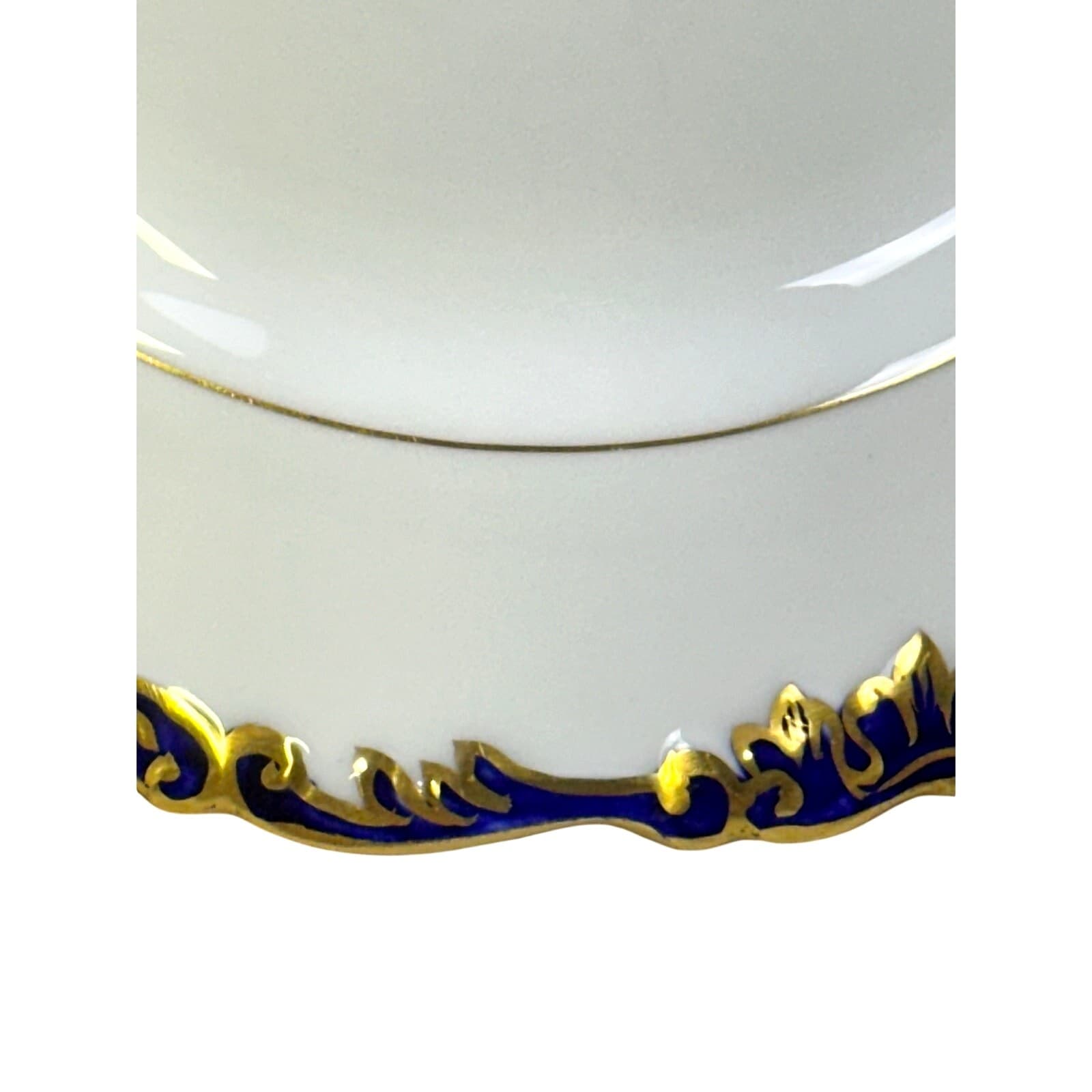 Coalport England 'Admiral Cobalt Blue' 7.75" Luxury Salad Plate Gold Accents - Thumbnail 5